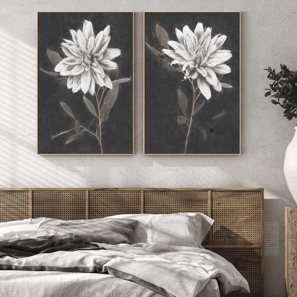 wall-art-print-canvas-poster-framed-Fable Lotus, Style A & B, Set of 2 , By Nina Blue-2