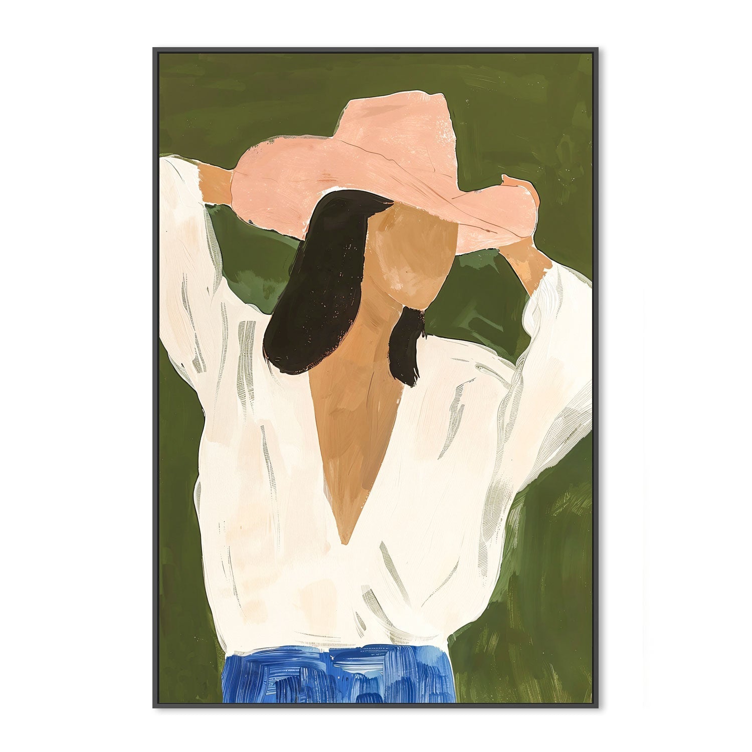 wall-art-print-canvas-poster-framed-Faceless Cowgirl , By Lady Hana-3