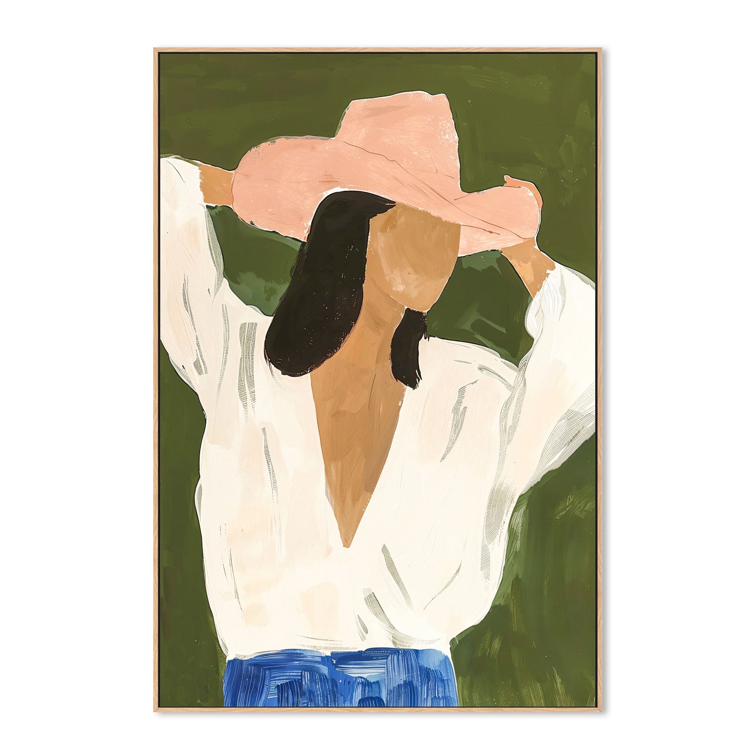 wall-art-print-canvas-poster-framed-Faceless Cowgirl , By Lady Hana-4