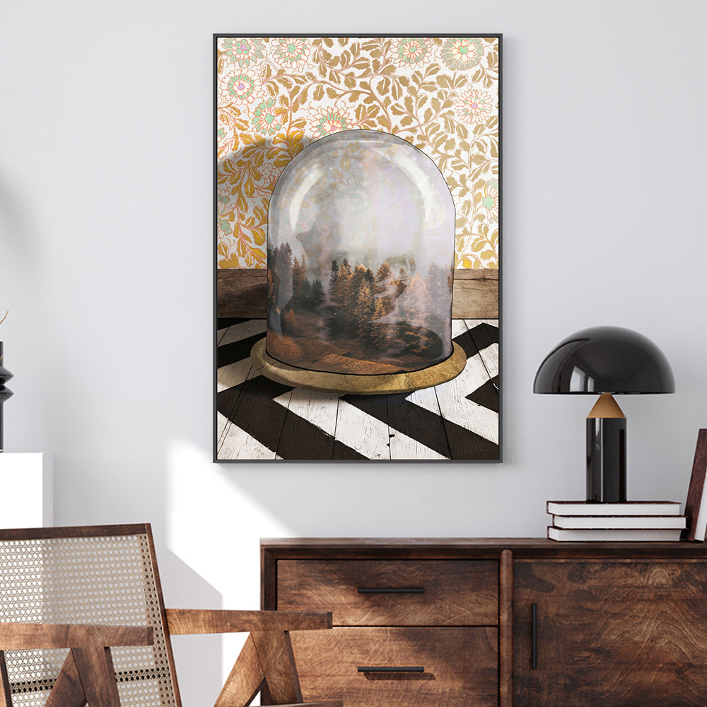 wall-art-print-canvas-poster-framed-Fall Forest Terrarium , By Unratio-2