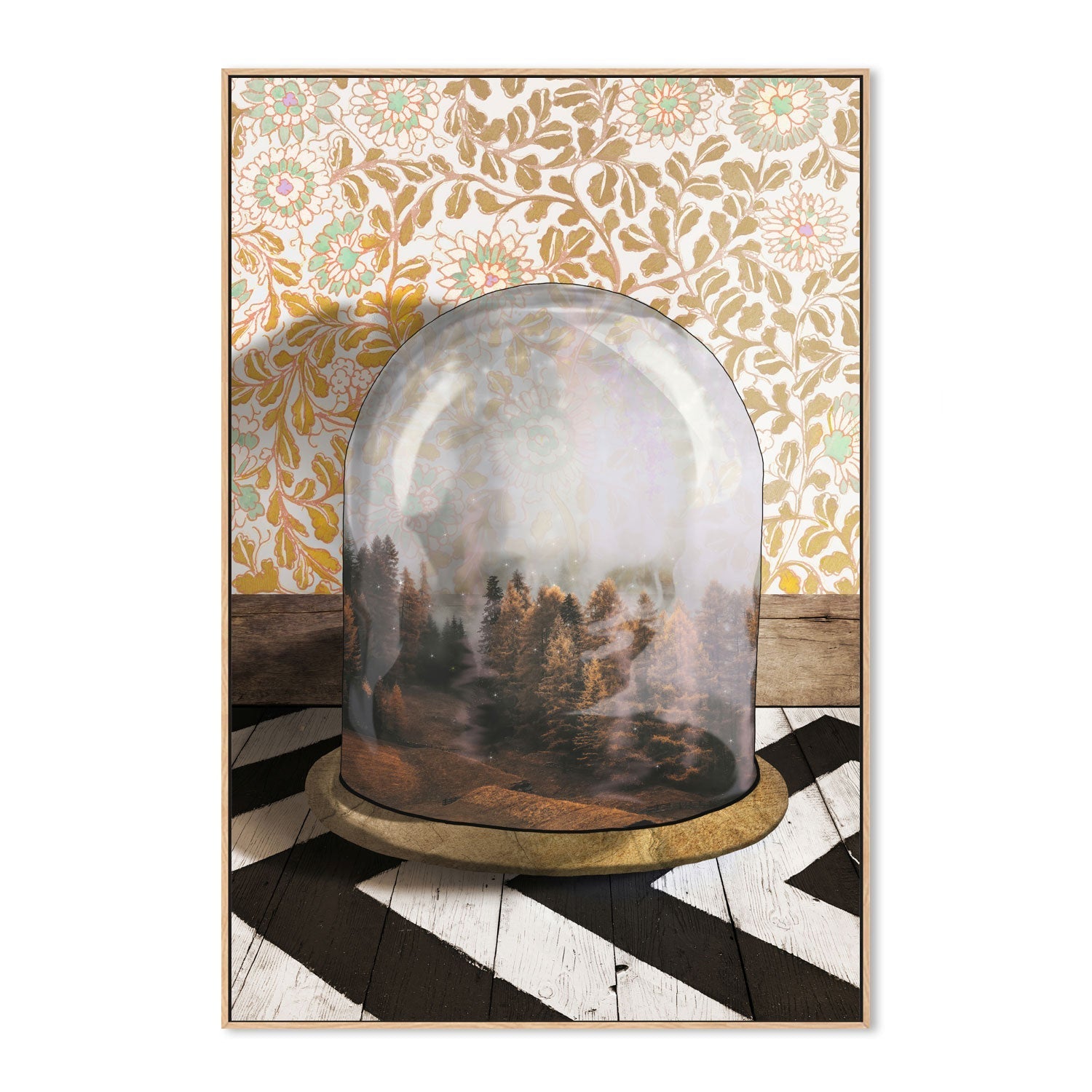 wall-art-print-canvas-poster-framed-Fall Forest Terrarium , By Unratio-4