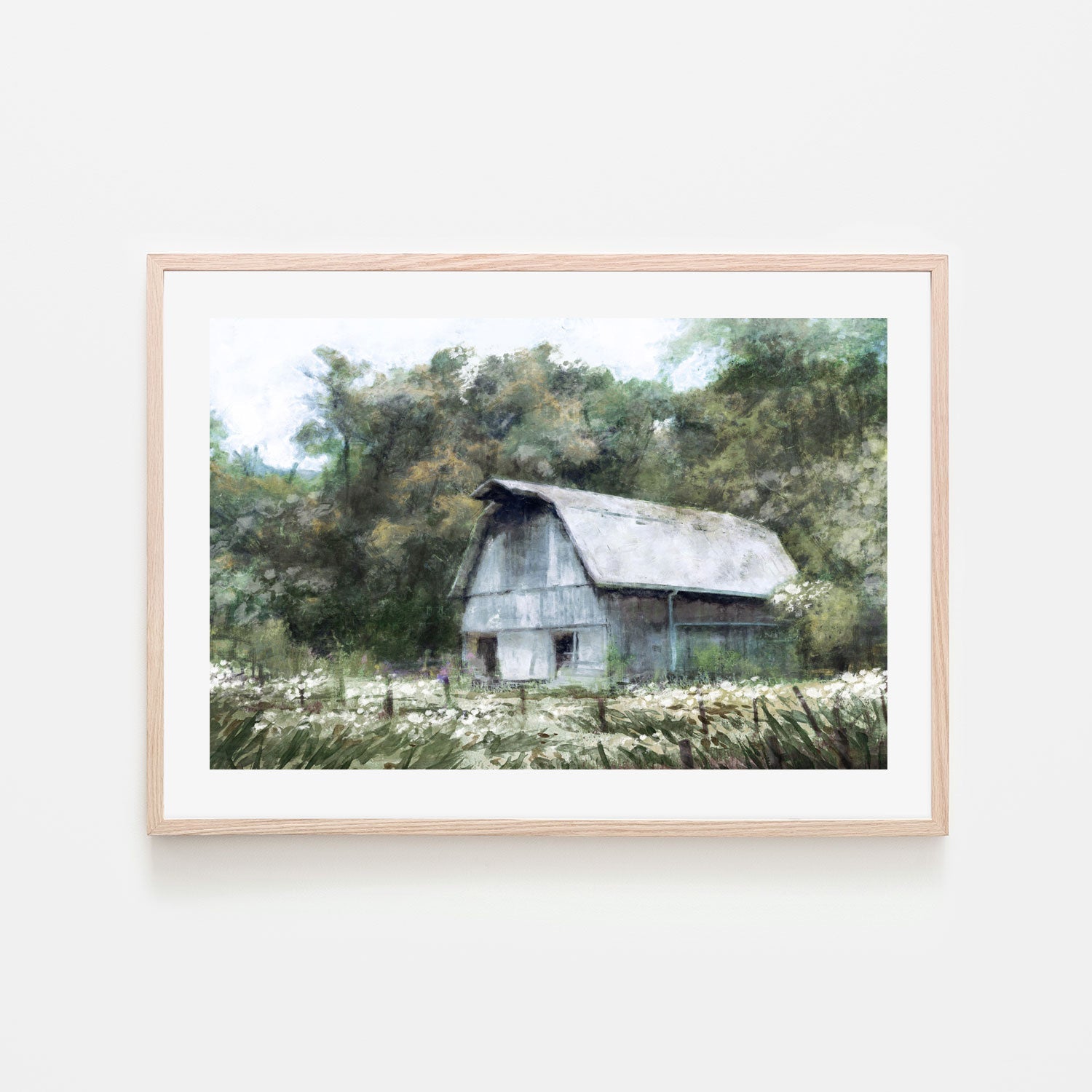 wall-art-print-canvas-poster-framed-Farm House Barn, Style A , By Nina Blue-6