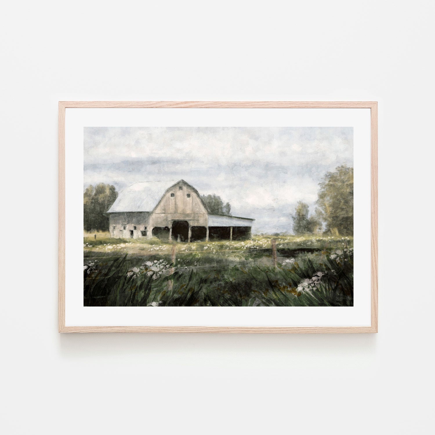 wall-art-print-canvas-poster-framed-Farm House Barn, Style B , By Nina Blue-6