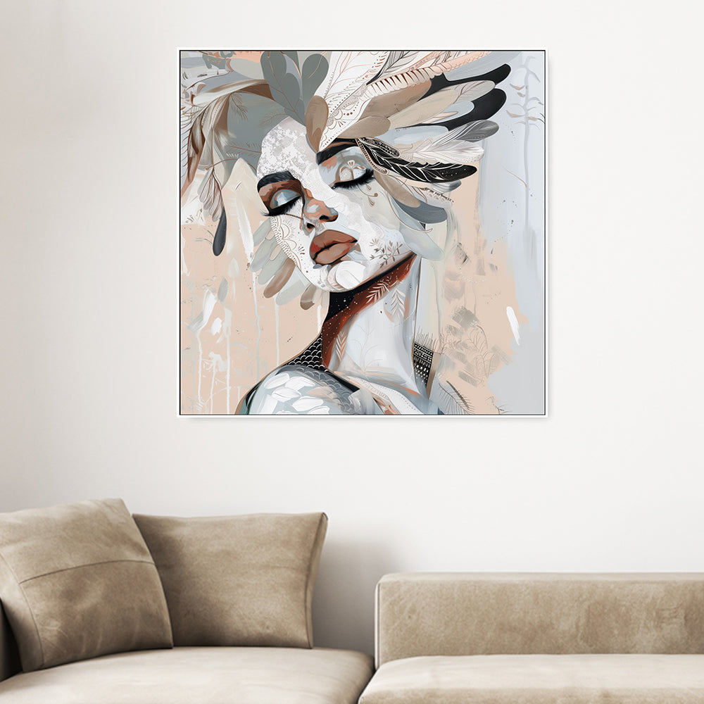 wall-art-print-canvas-poster-framed-Feather , By Bella Eve-2