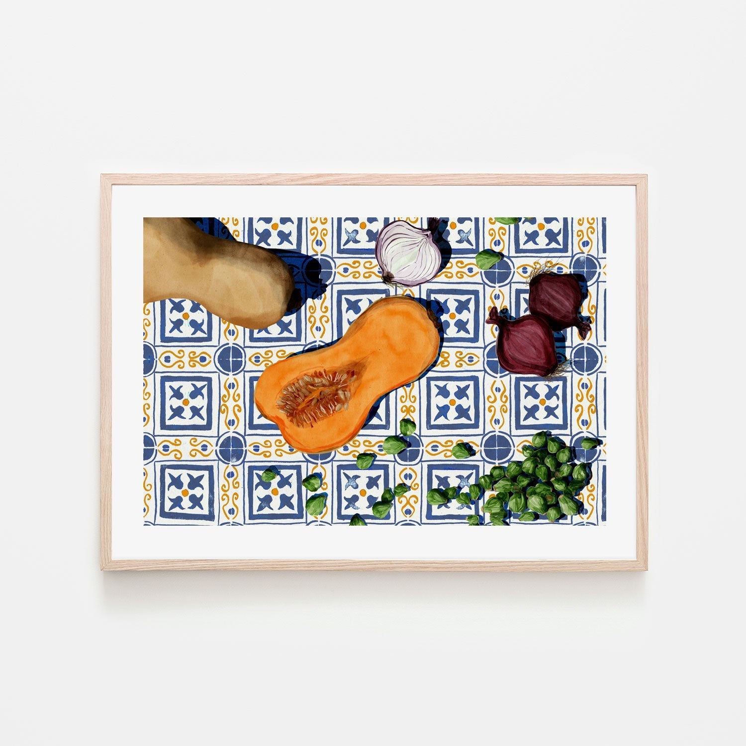 wall-art-print-canvas-poster-framed-February Vegetables , By Eva Halfers-6