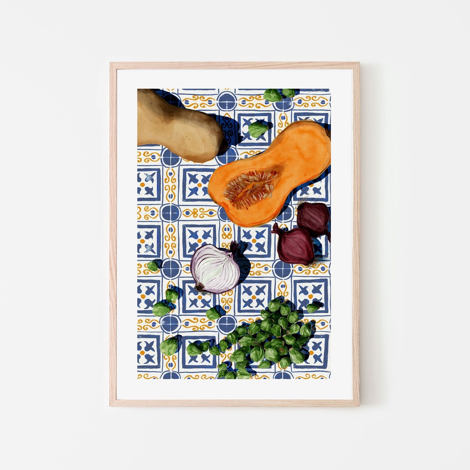 wall-art-print-canvas-poster-framed-February Vegetables , By Eva Halfers-6