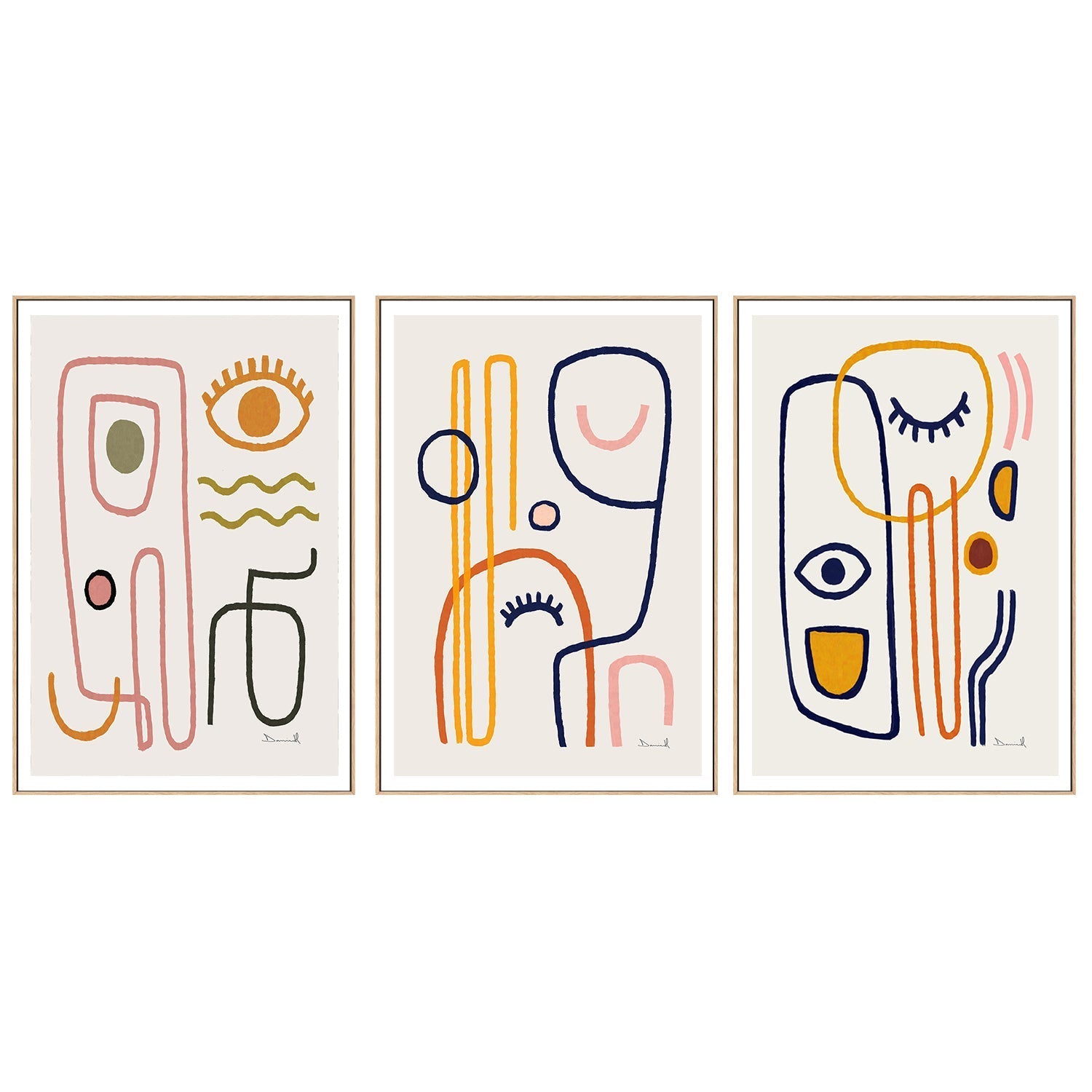 Feel Good, Set Of 3, By Dan Hobday