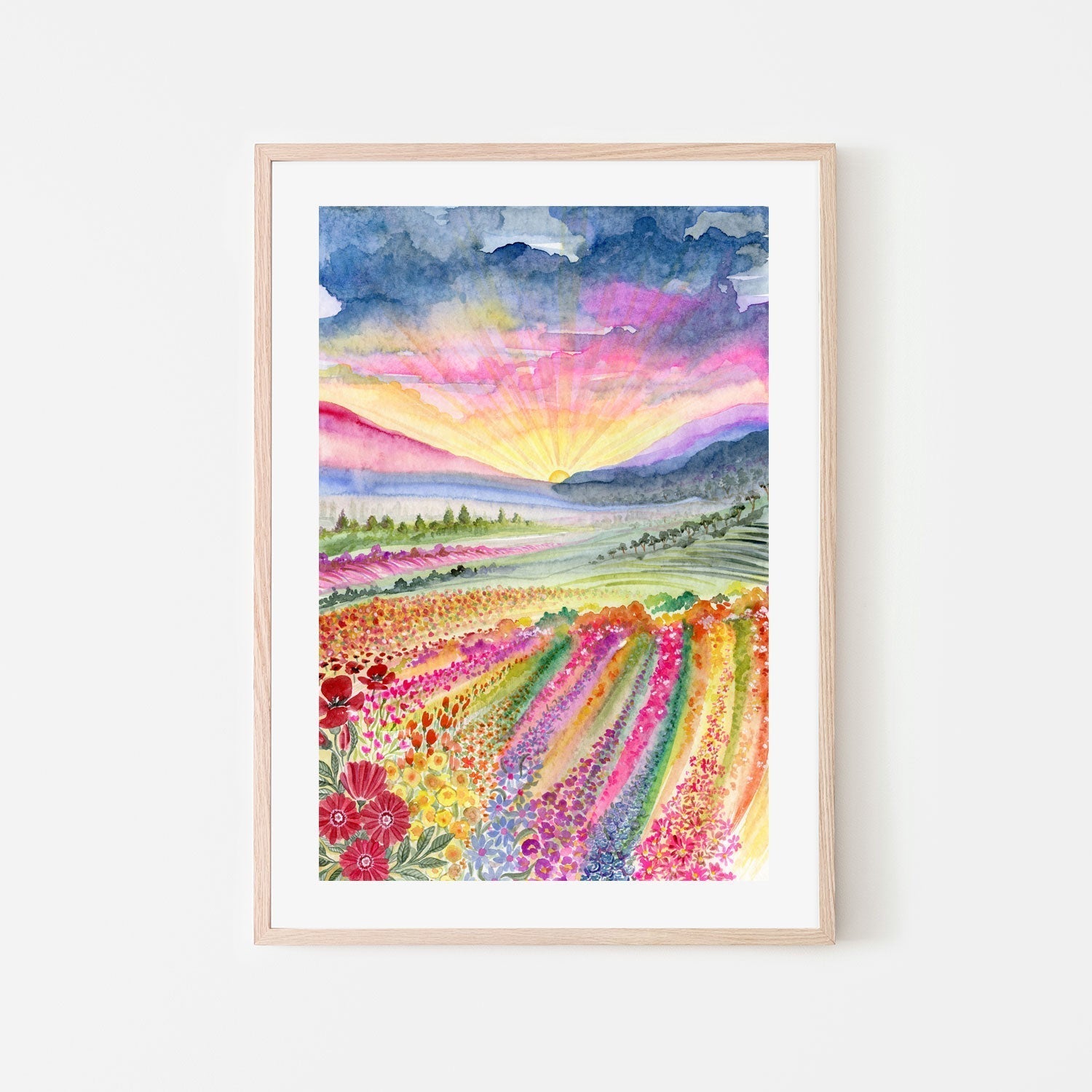 wall-art-print-canvas-poster-framed-Field Of Colour , By Jessie Mitchelson-GIOIA-WALL-ART