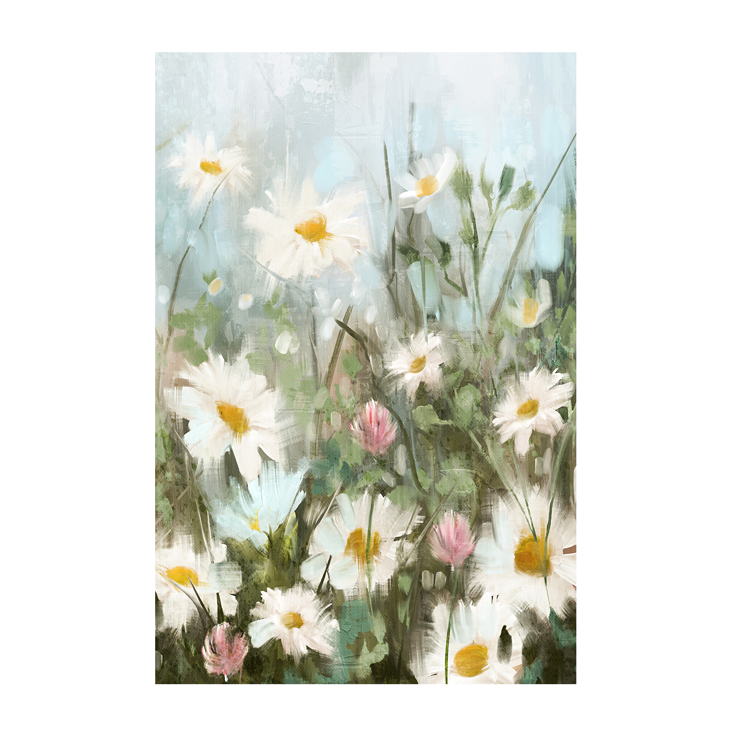 wall-art-print-canvas-poster-framed-Field Of Daisies, Style A & B, Set Of 2 , By Nina Blue-8