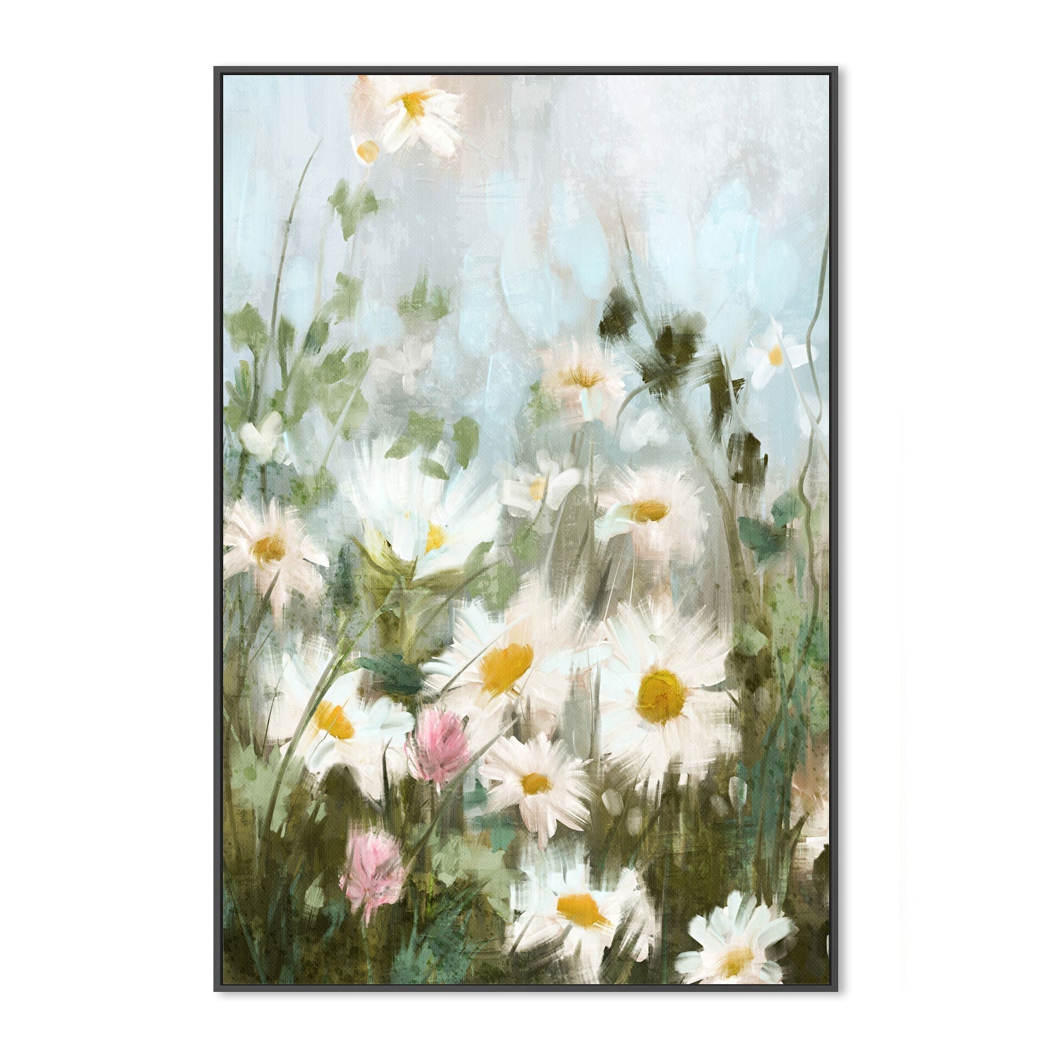 wall-art-print-canvas-poster-framed-Field Of Daisies, Style A , By Nina Blue-3