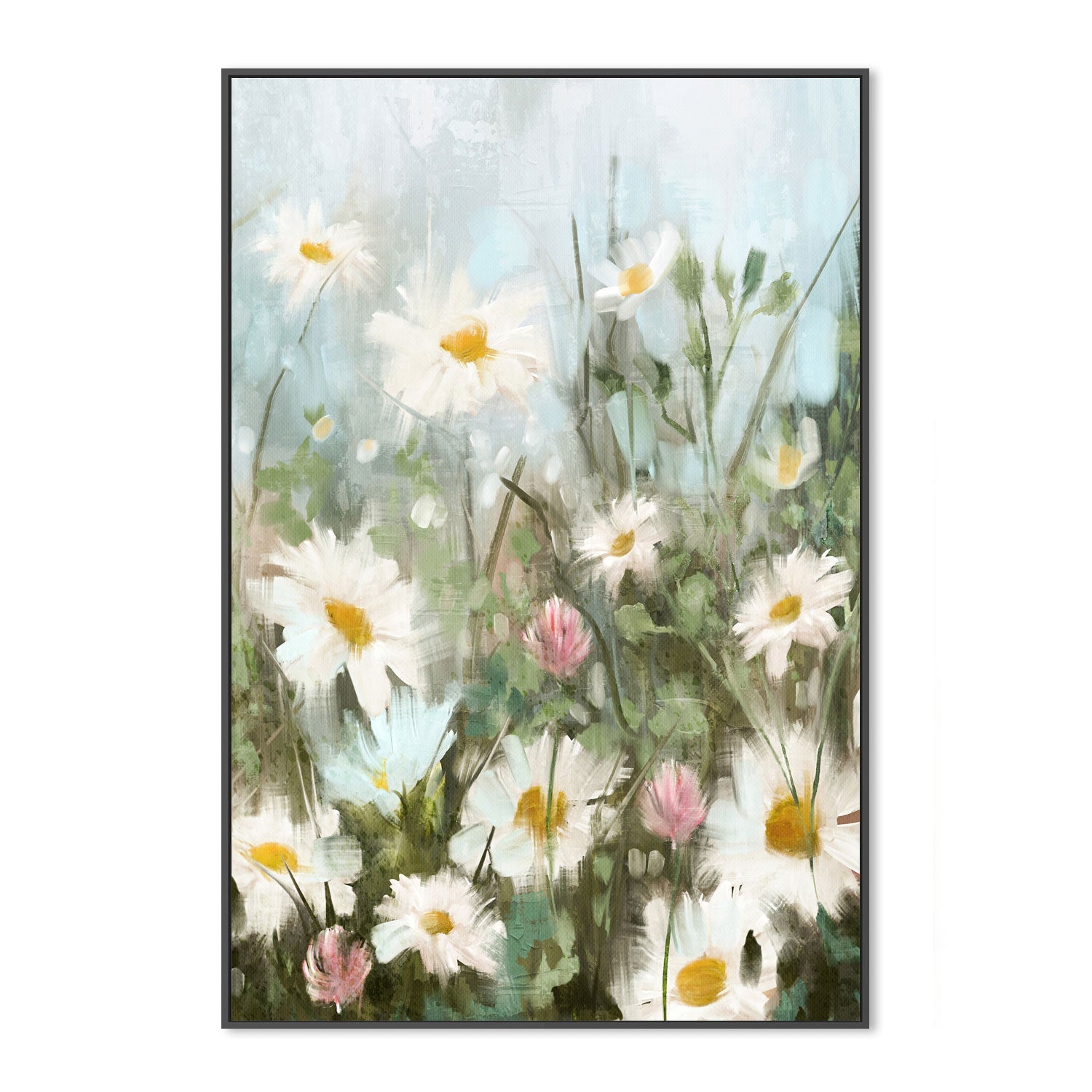 wall-art-print-canvas-poster-framed-Field Of Daisies, Style B , By Nina Blue-3