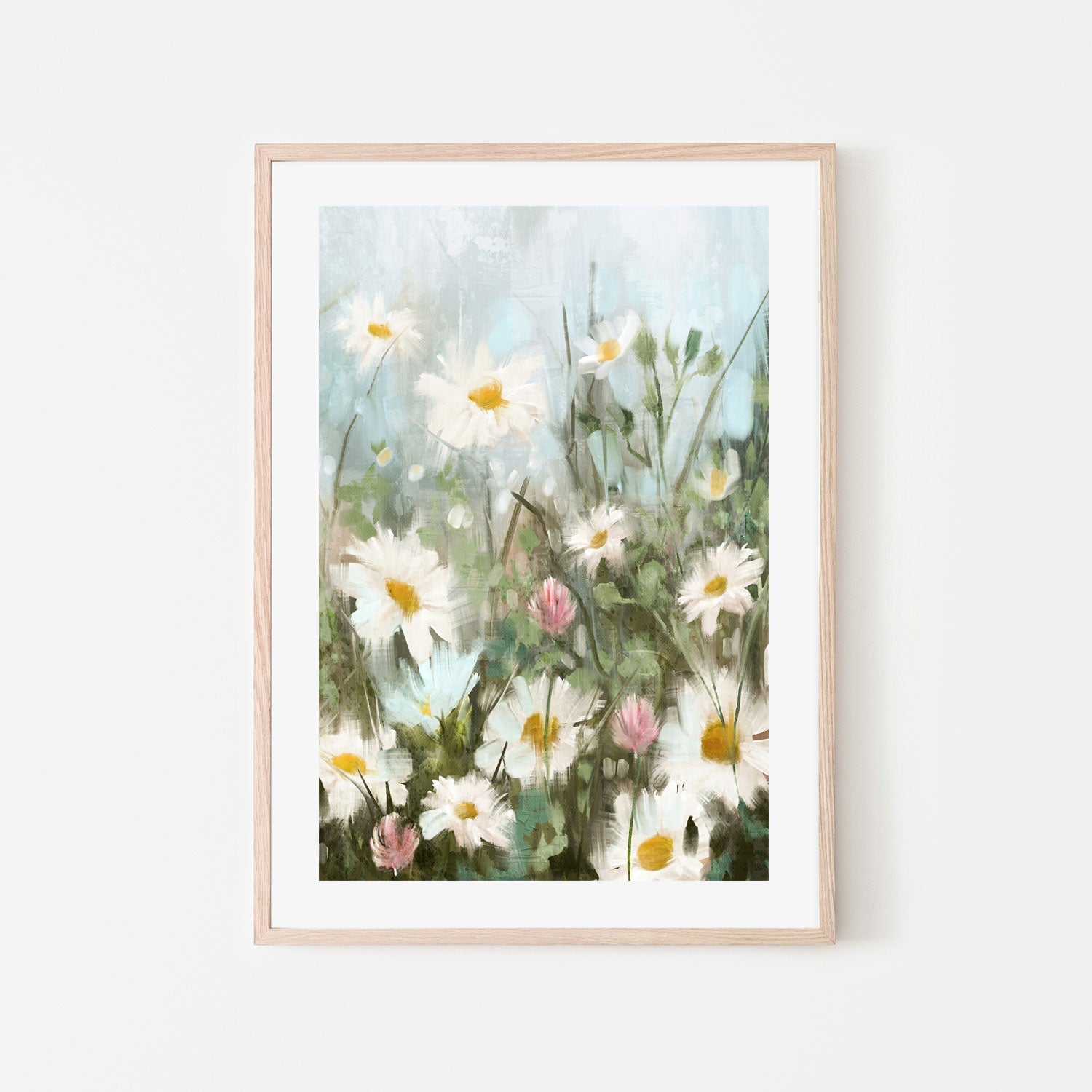 wall-art-print-canvas-poster-framed-Field Of Daisies, Style B , By Nina Blue-6