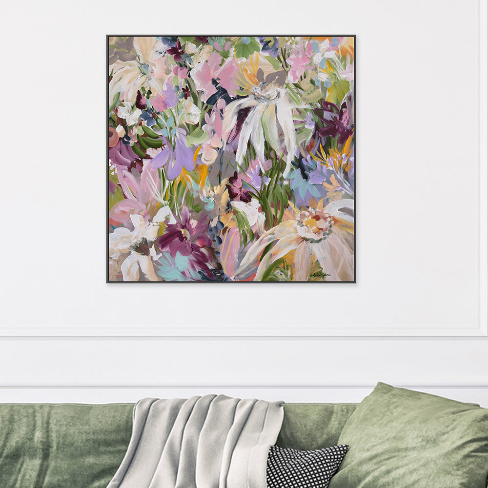 wall-art-print-canvas-poster-framed-Fields of Wildflowers , By Amber Gittins-2