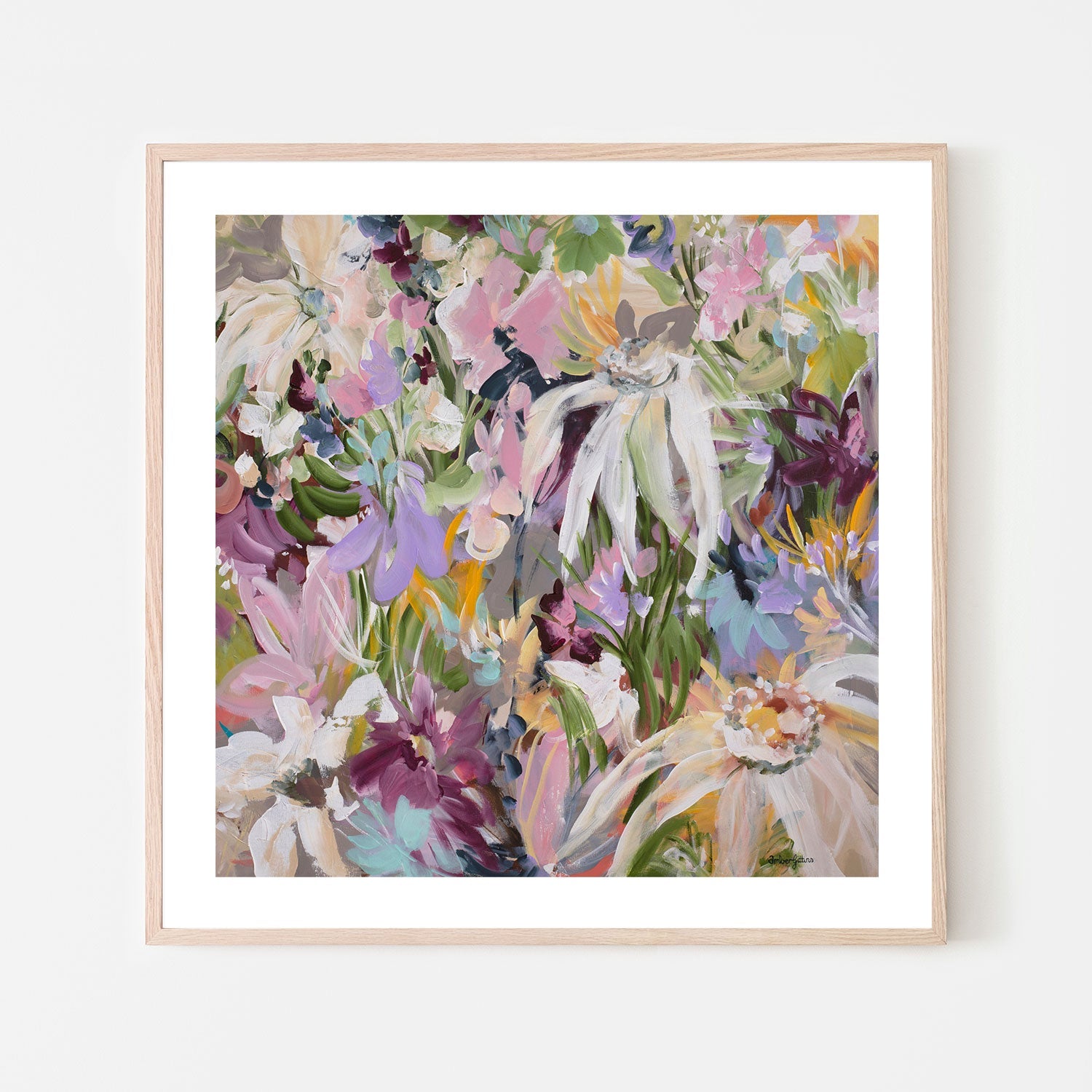 wall-art-print-canvas-poster-framed-Fields of Wildflowers , By Amber Gittins-6