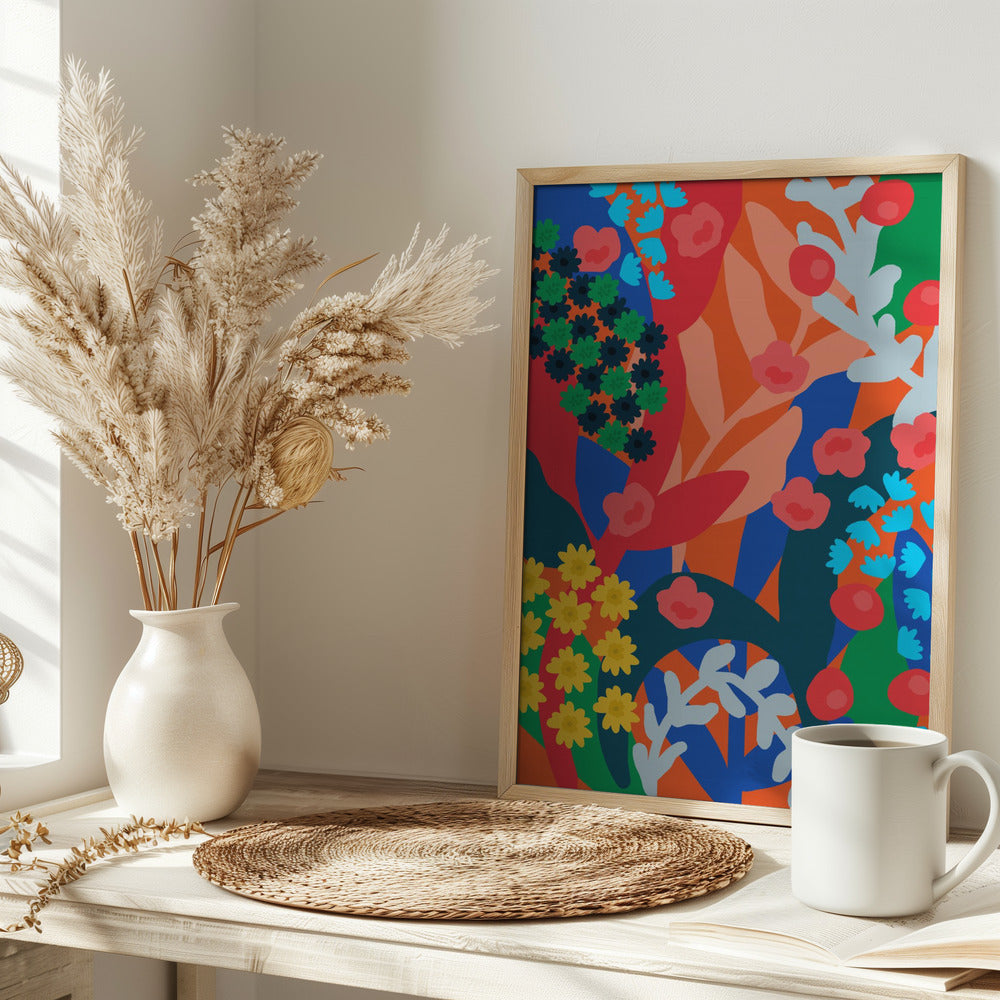 wall-art-print-canvas-poster-framed-Fiesta of Flowers , By Rafaela Mascaro-2