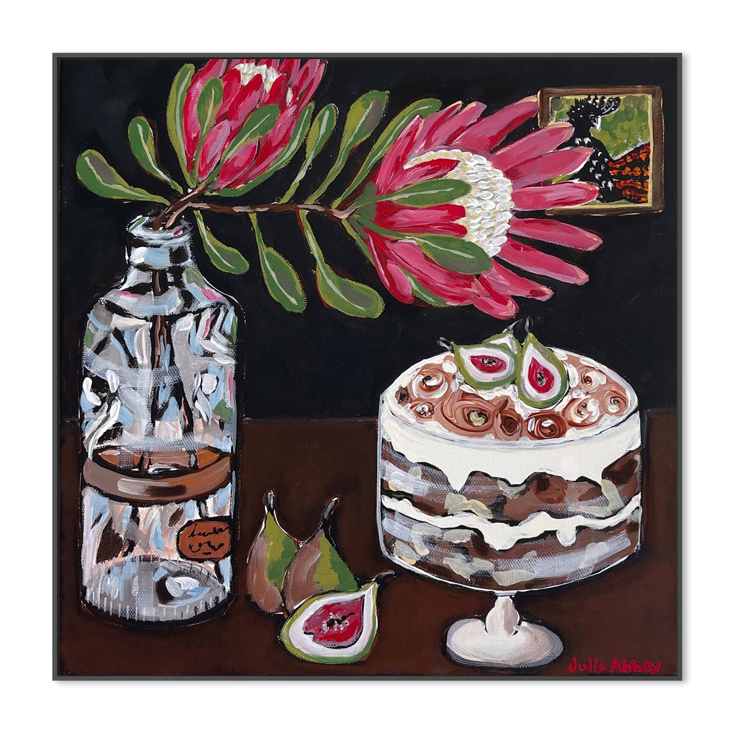 wall-art-print-canvas-poster-framed-Fig And Caramel Trifle , By Julia Abbey-3