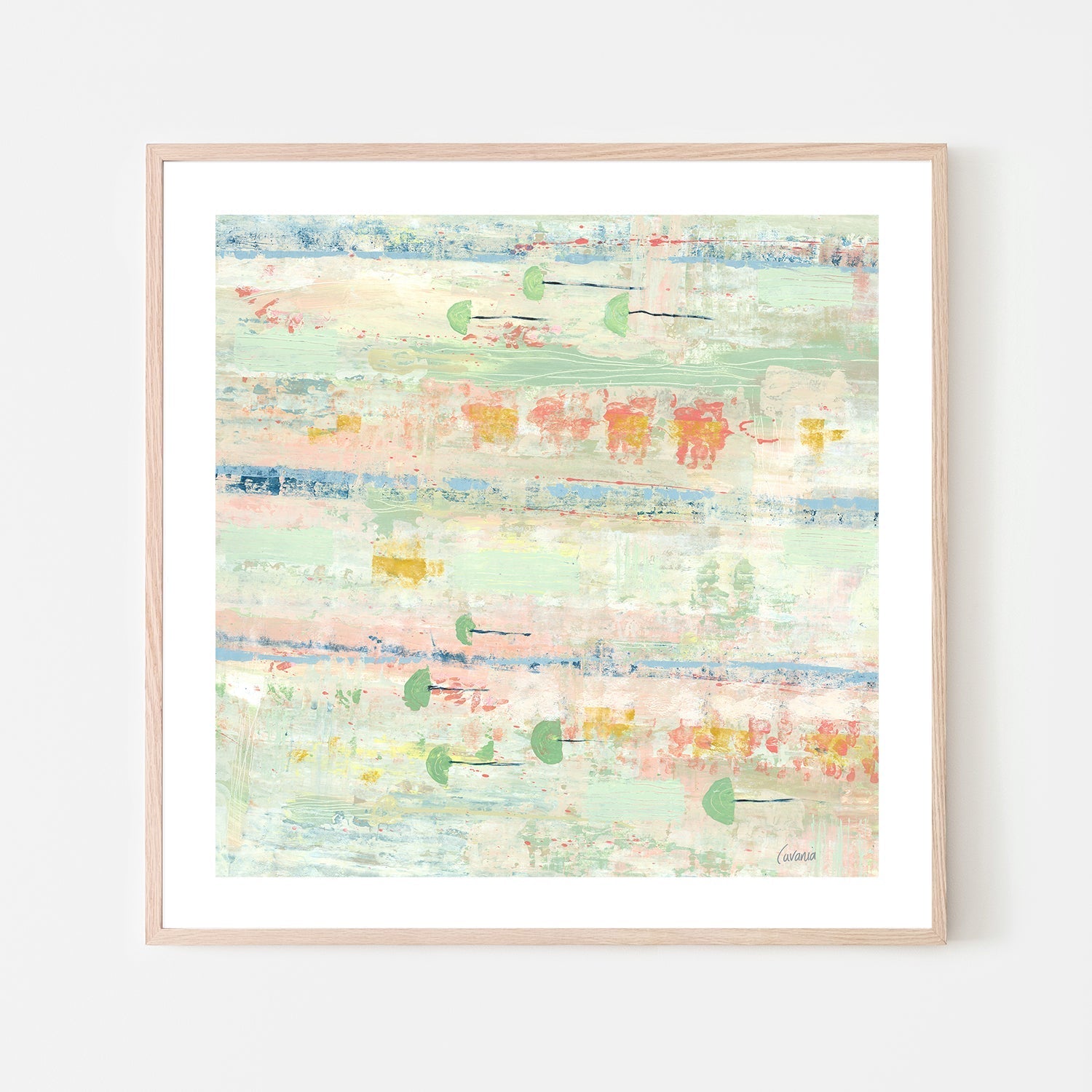 wall-art-print-canvas-poster-framed-Fish In Lanes - Laps at the Lily Pond , By Karen Cavania-6