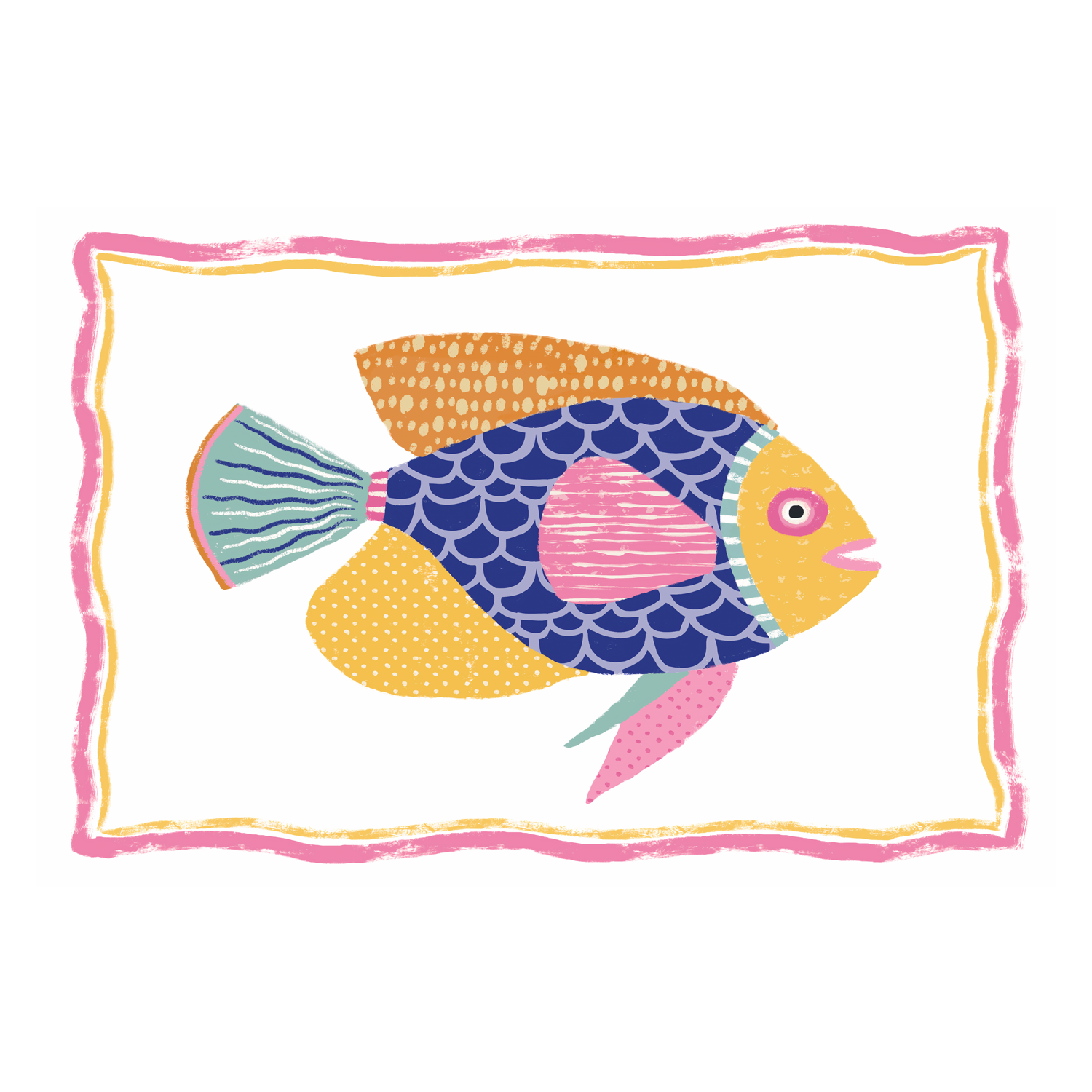 wall-art-print-canvas-poster-framed-Fish, Style A, B & C, Set Of 3 , By Lisa Nohren-8