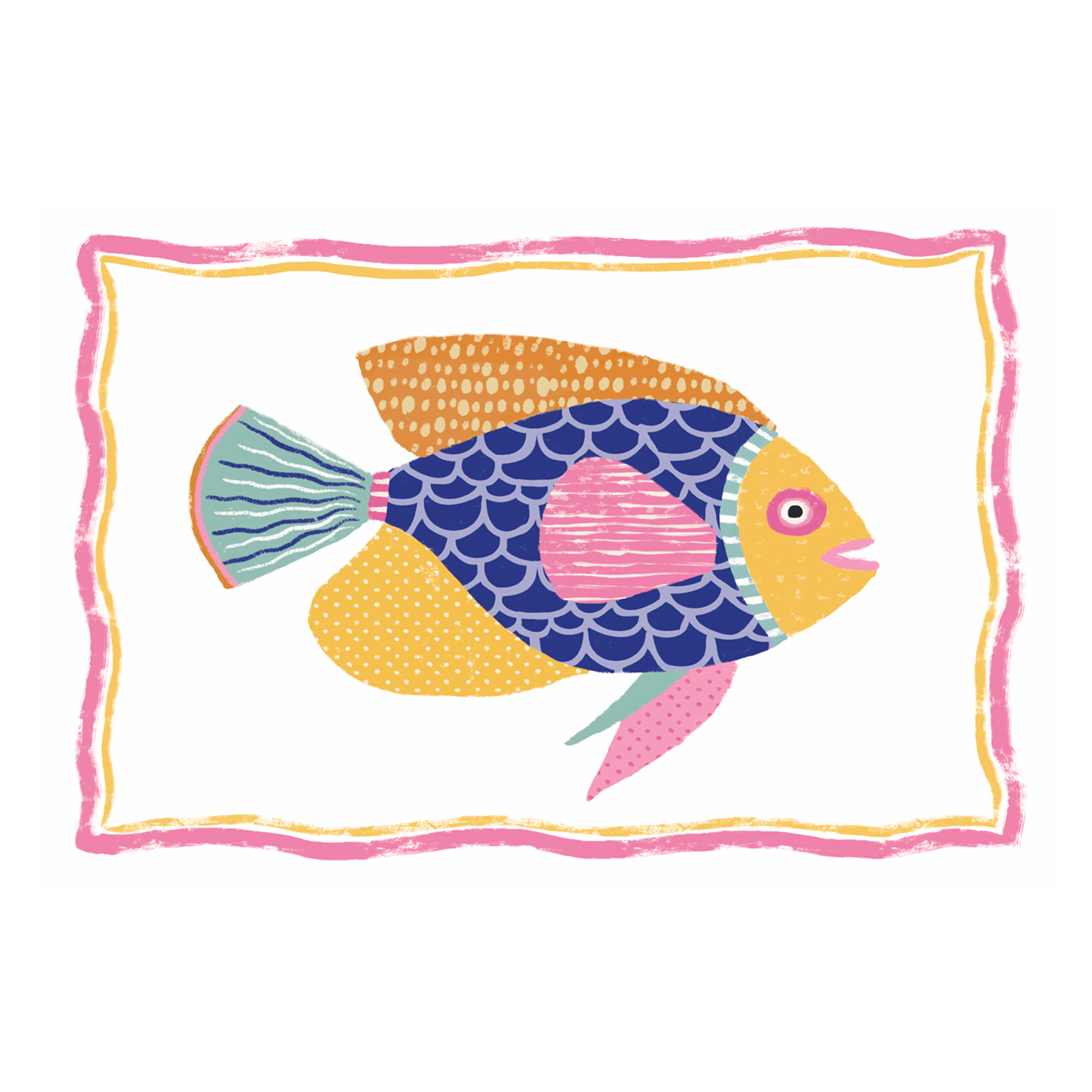 wall-art-print-canvas-poster-framed-Fish, Style B , By Lisa Nohren-1