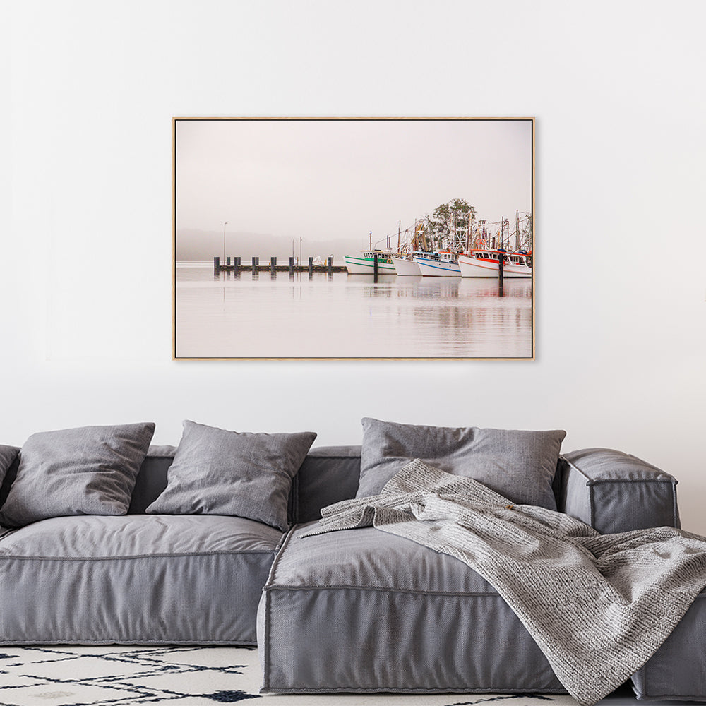 wall-art-print-canvas-poster-framed-Fishing Trawlers, Yamba, New South Wales , By Earth Sea & Me , By Earth Sea & Me-GIOIA-WALL-ART