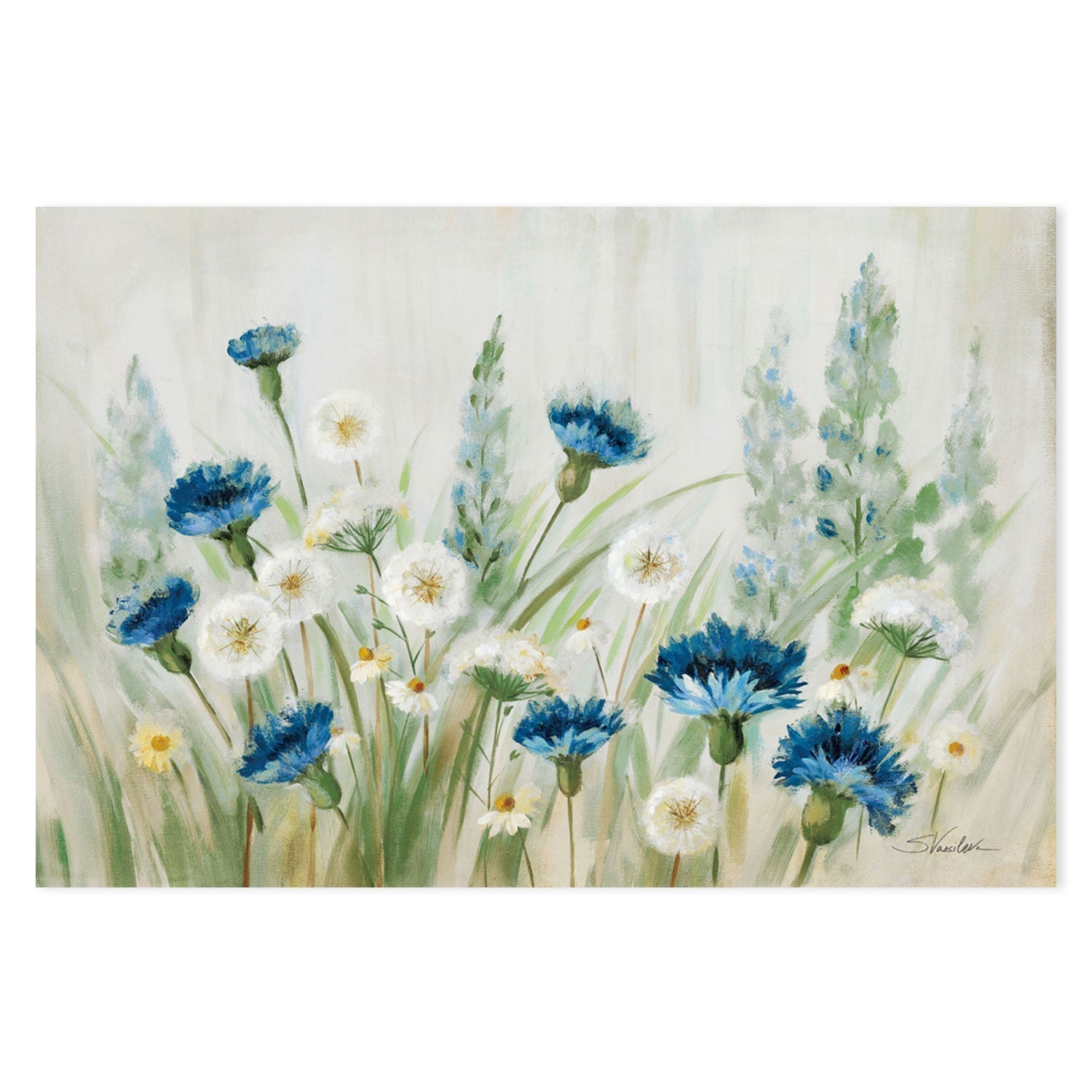 wall-art-print-canvas-poster-framed-Fleurs des Champs-by-Silvia Vassileva-Gioia Wall Art