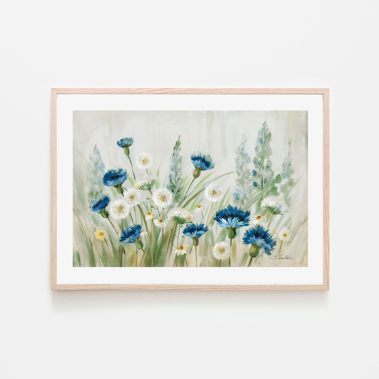 wall-art-print-canvas-poster-framed-Fleurs des Champs-by-Silvia Vassileva-Gioia Wall Art