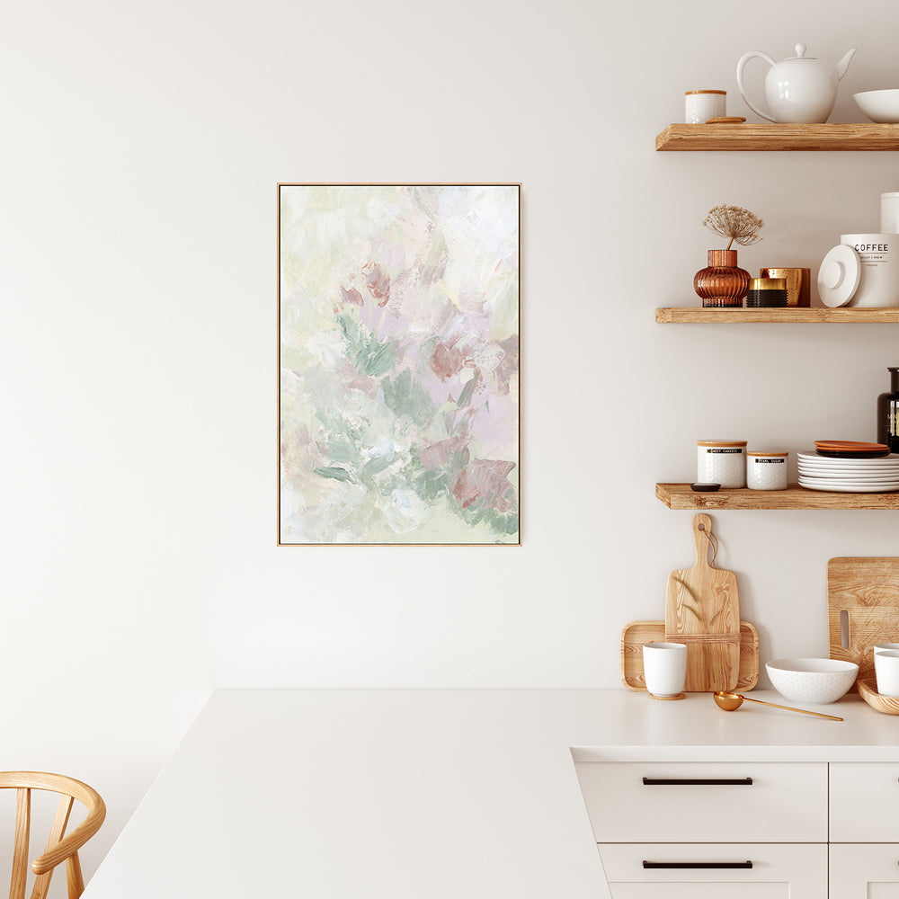 wall-art-print-canvas-poster-framed-Floral Assortment In Pastel, Style A-by-Emily Wood-Gioia Wall Art