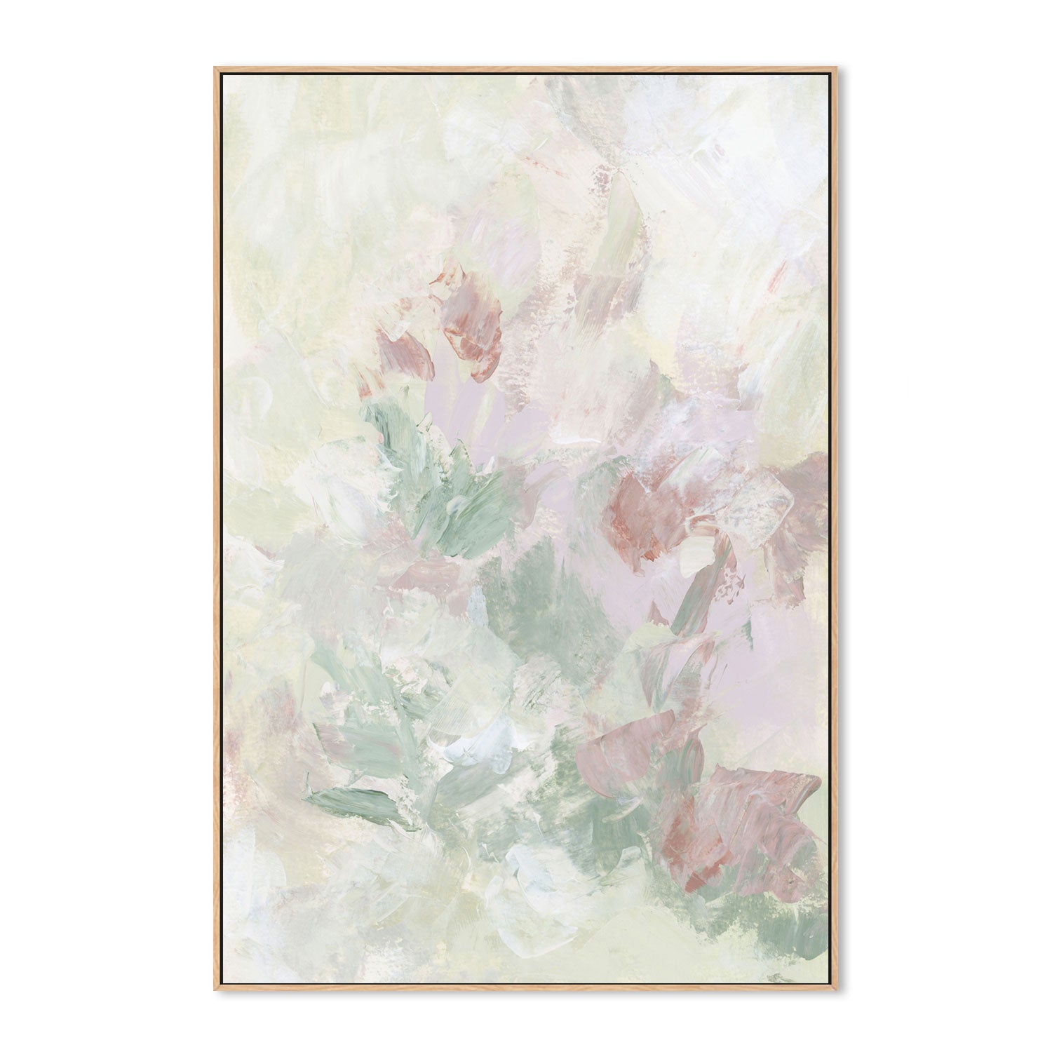 wall-art-print-canvas-poster-framed-Floral Assortment In Pastel, Style A-by-Emily Wood-Gioia Wall Art