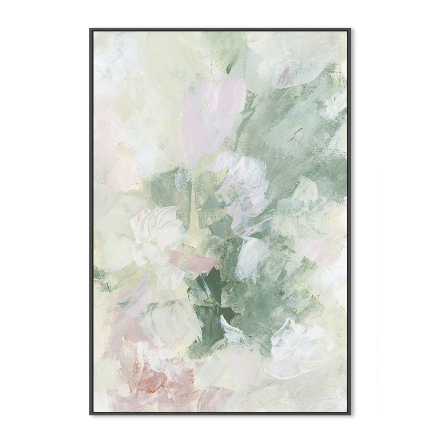 wall-art-print-canvas-poster-framed-Floral Assortment In Pastel, Style B-by-Emily Wood-Gioia Wall Art