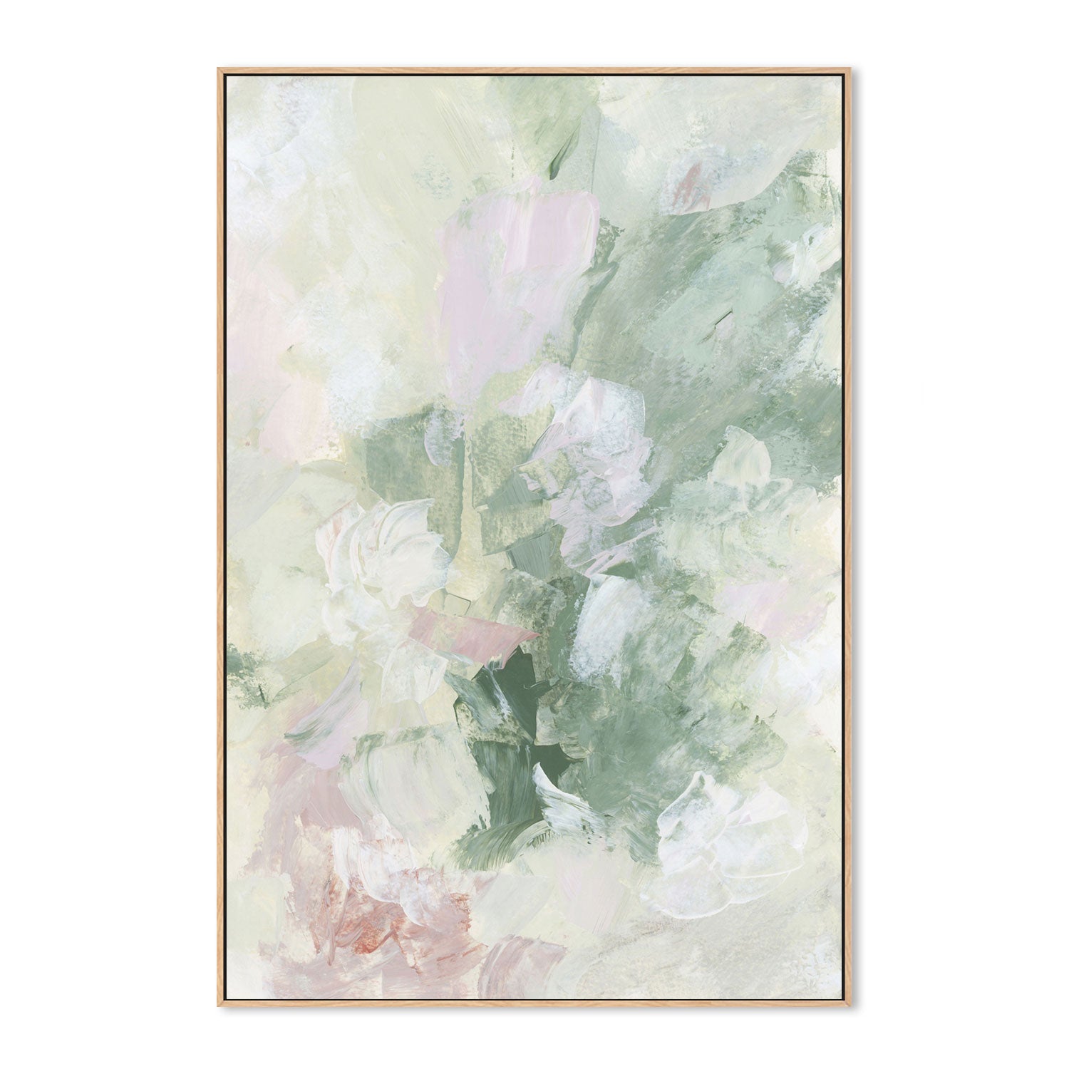 wall-art-print-canvas-poster-framed-Floral Assortment In Pastel, Style B-by-Emily Wood-Gioia Wall Art