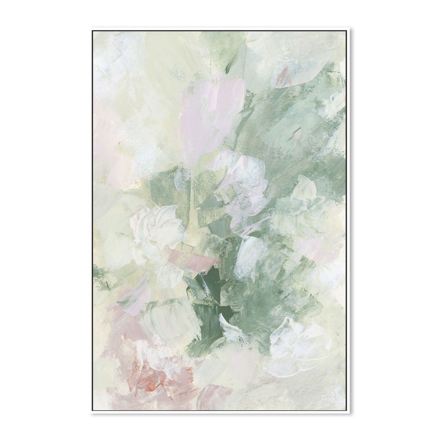 wall-art-print-canvas-poster-framed-Floral Assortment In Pastel, Style B-by-Emily Wood-Gioia Wall Art