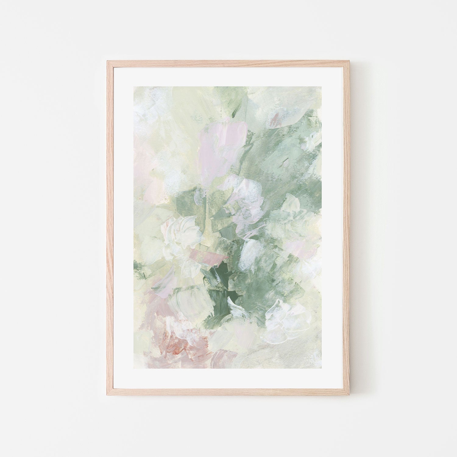 wall-art-print-canvas-poster-framed-Floral Assortment In Pastel, Style B-by-Emily Wood-Gioia Wall Art