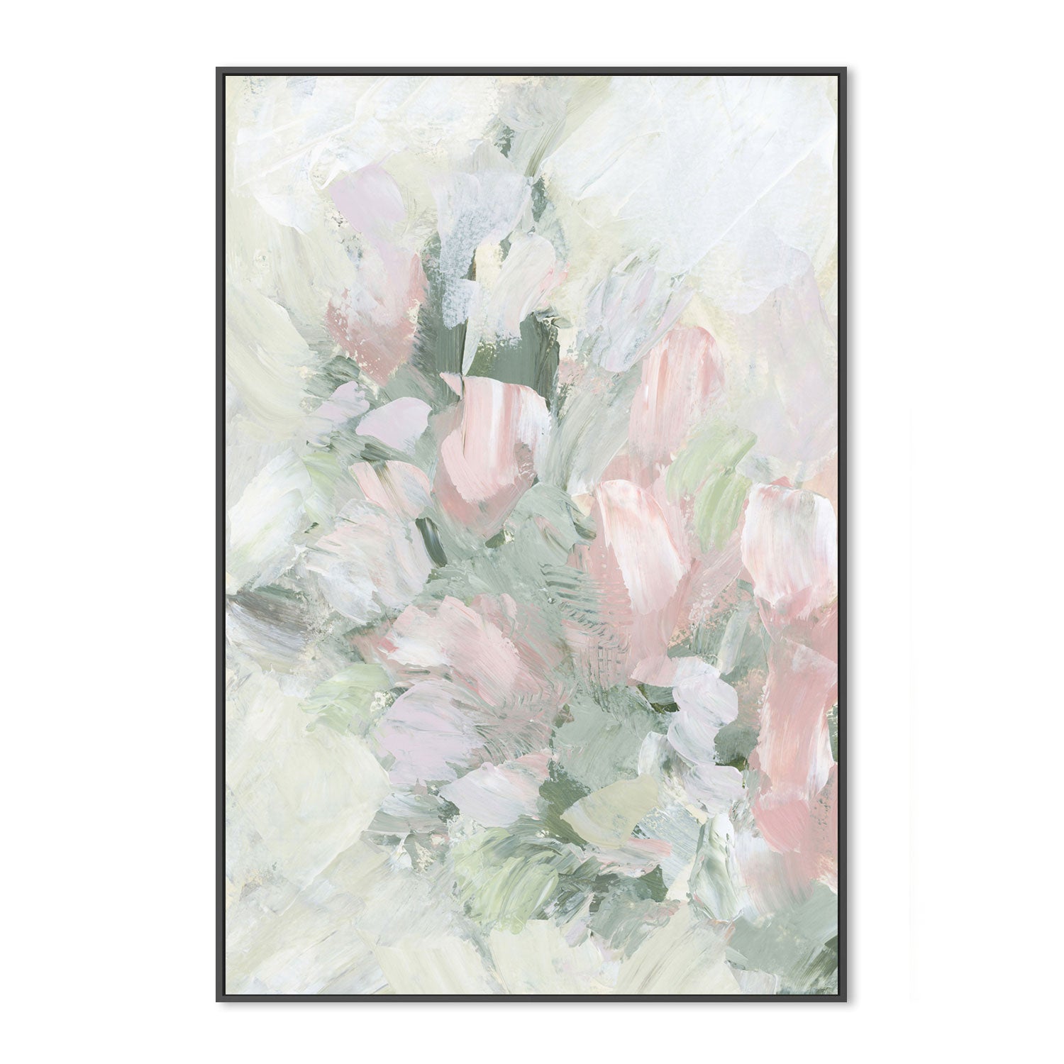 wall-art-print-canvas-poster-framed-Floral Assortment In Pastel, Style C-by-Emily Wood-Gioia Wall Art