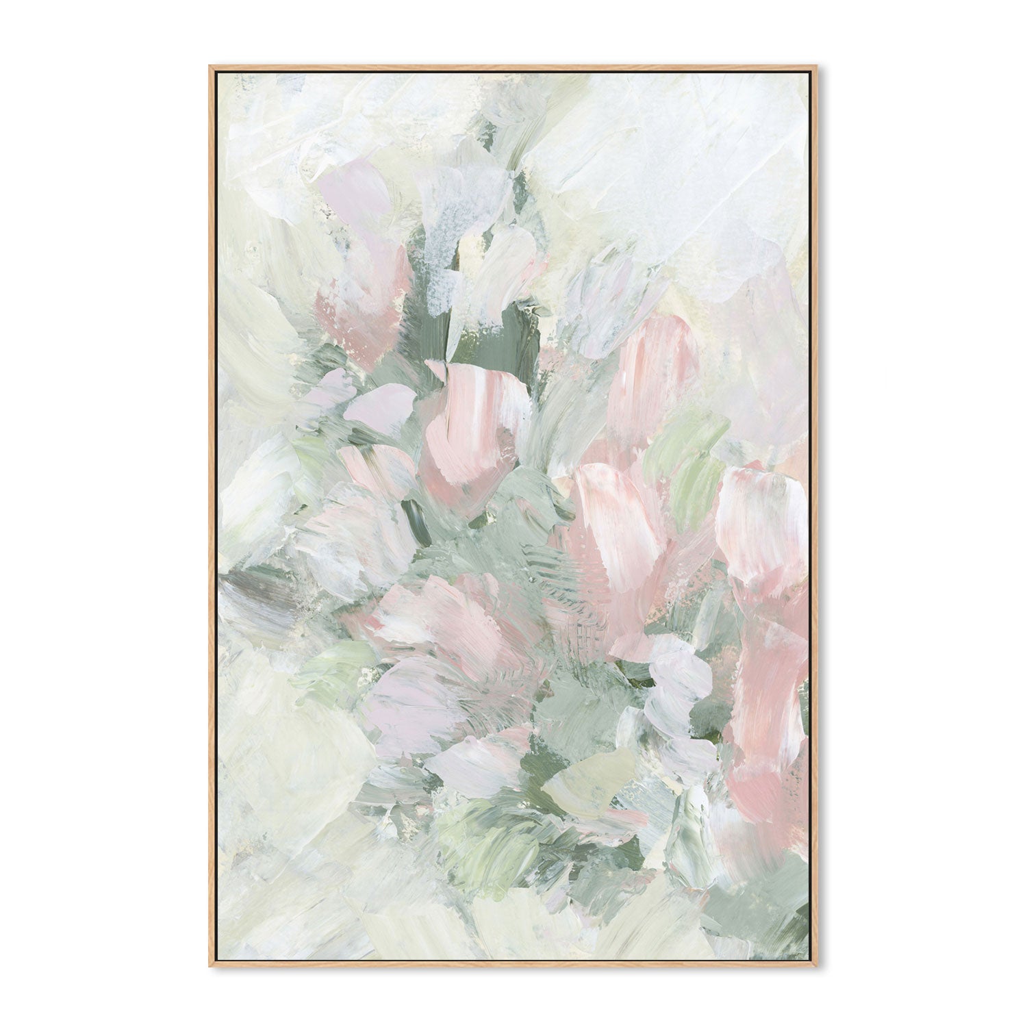 wall-art-print-canvas-poster-framed-Floral Assortment In Pastel, Style C-by-Emily Wood-Gioia Wall Art