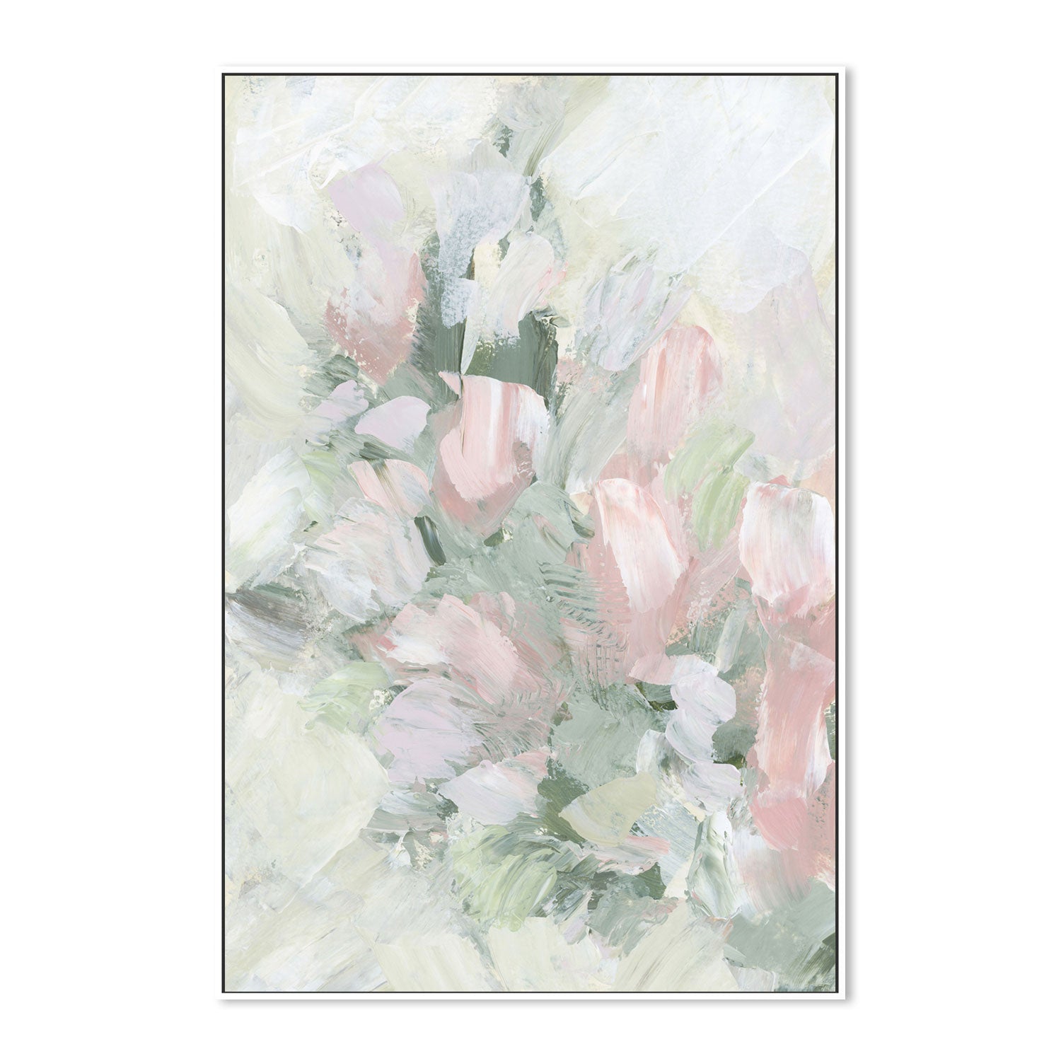 wall-art-print-canvas-poster-framed-Floral Assortment In Pastel, Style C-by-Emily Wood-Gioia Wall Art