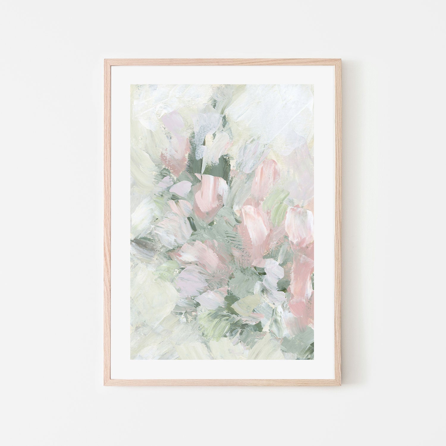 wall-art-print-canvas-poster-framed-Floral Assortment In Pastel, Style C-by-Emily Wood-Gioia Wall Art