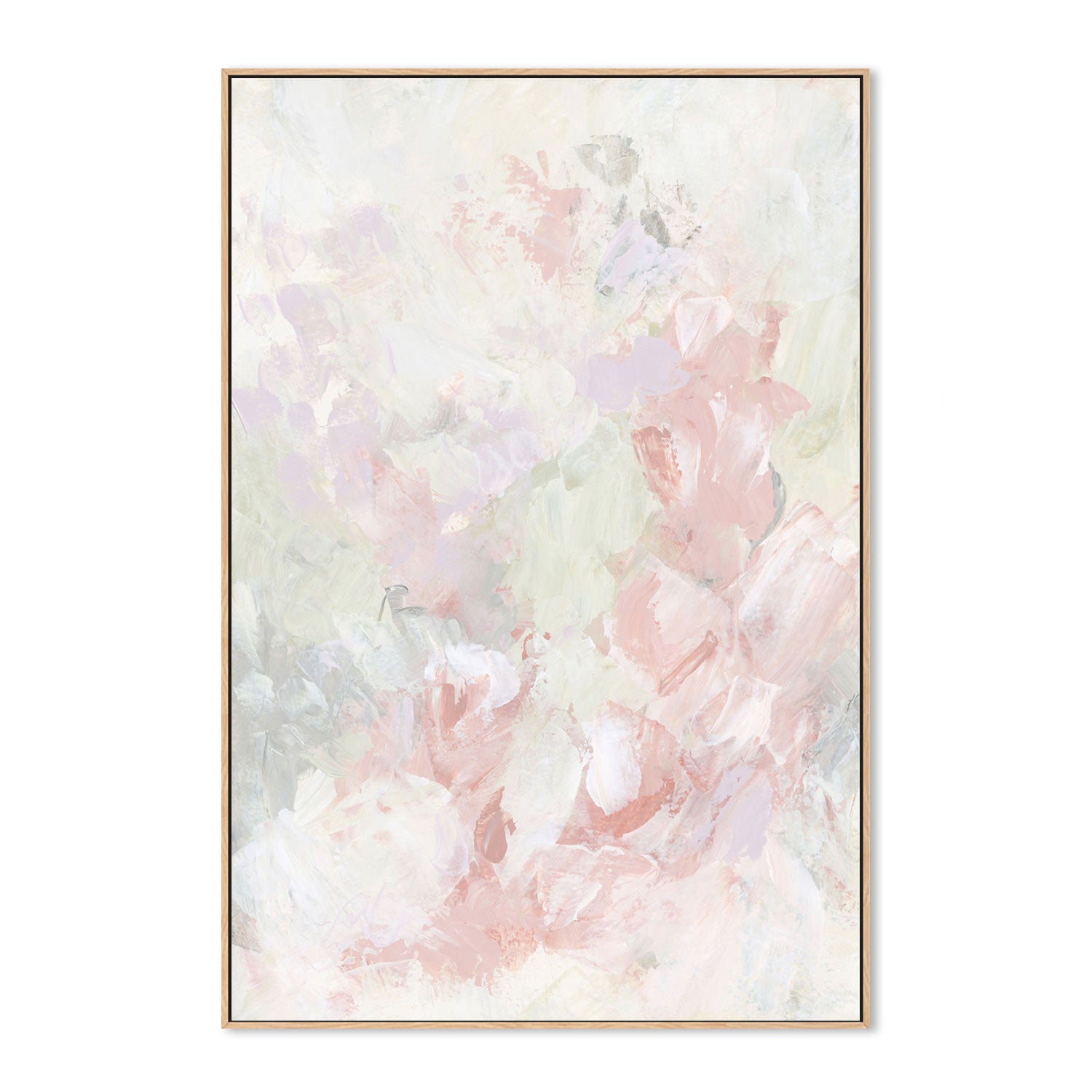 wall-art-print-canvas-poster-framed-Floral Assortment In Pastel, Style G-by-Emily Wood-Gioia Wall Art