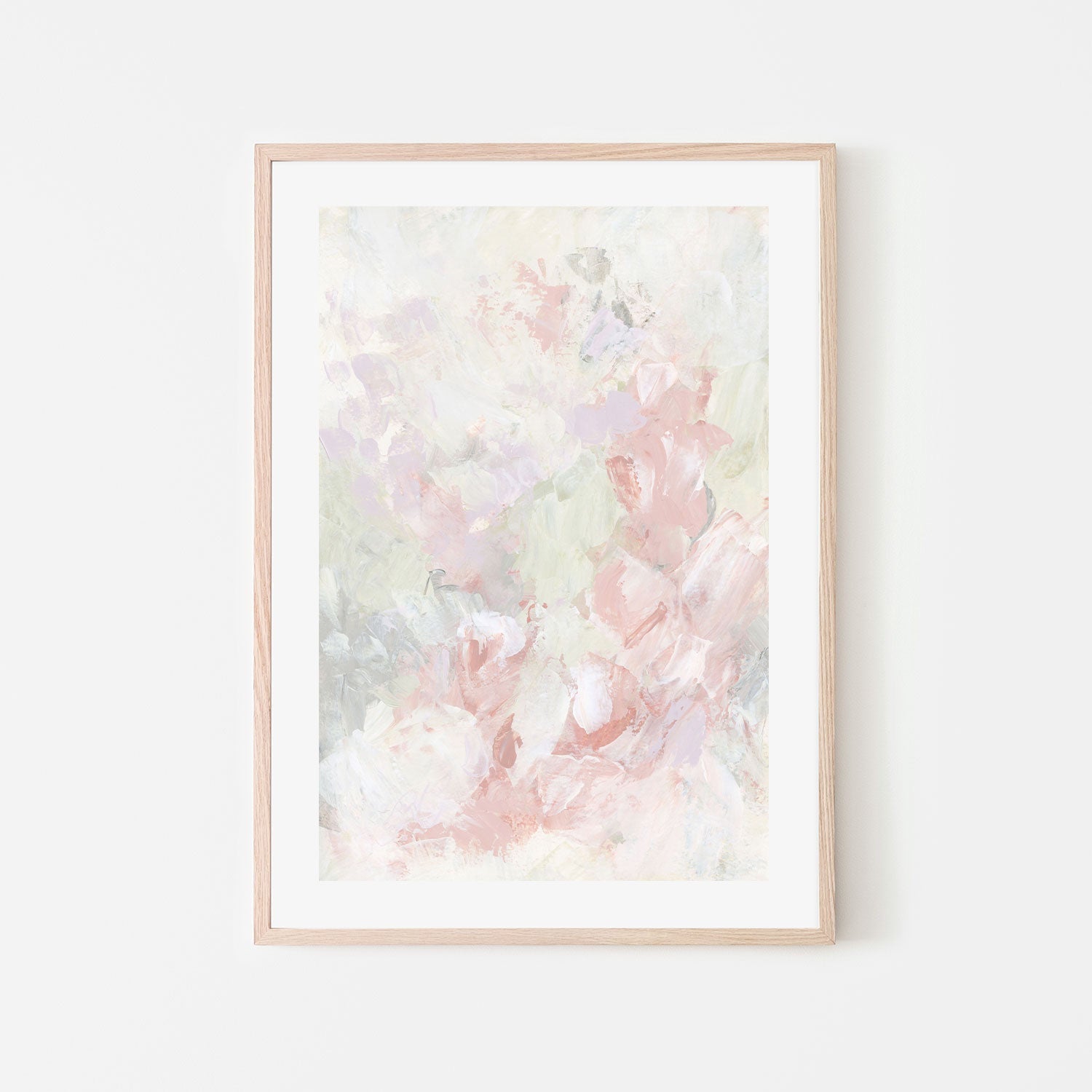 wall-art-print-canvas-poster-framed-Floral Assortment In Pastel, Style G-by-Emily Wood-Gioia Wall Art