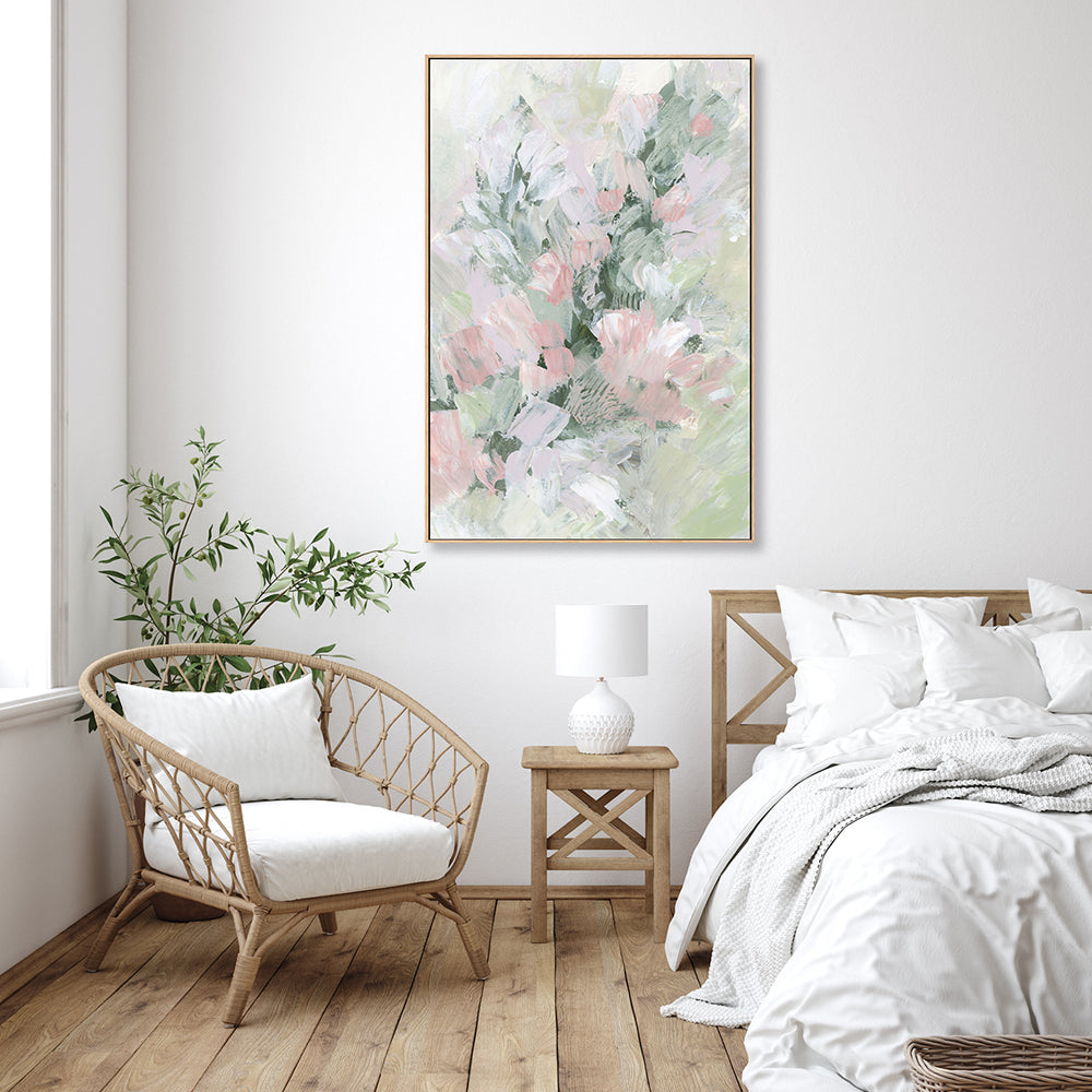 wall-art-print-canvas-poster-framed-Floral Assortment In Pastel, Style L-by-Emily Wood-Gioia Wall Art