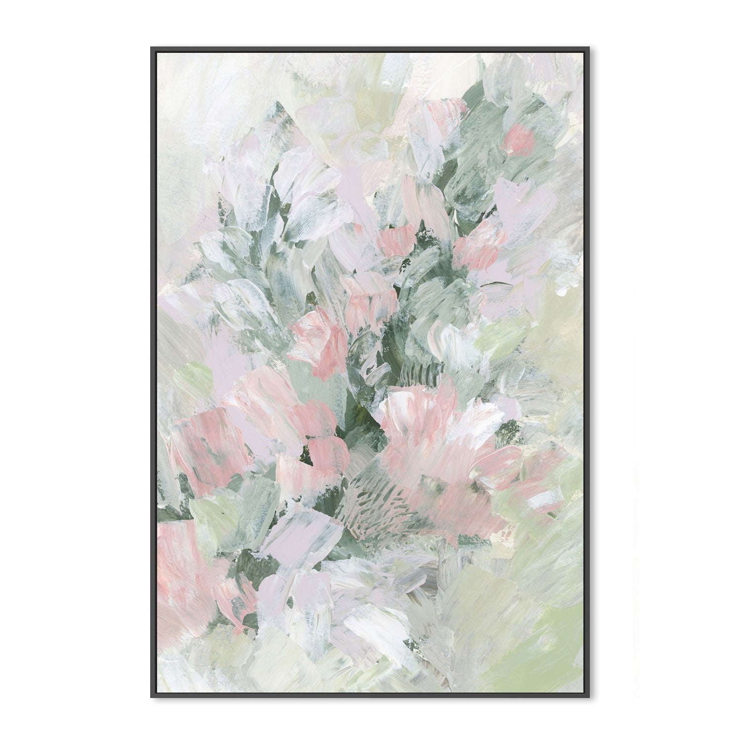 wall-art-print-canvas-poster-framed-Floral Assortment In Pastel, Style L-by-Emily Wood-Gioia Wall Art