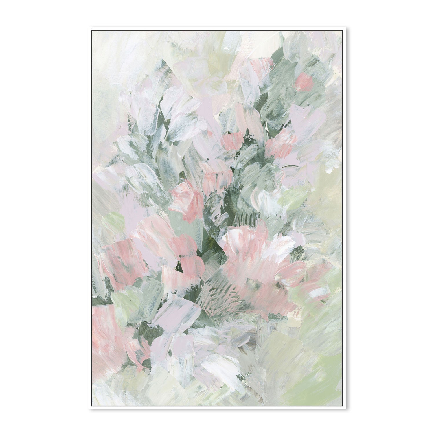 wall-art-print-canvas-poster-framed-Floral Assortment In Pastel, Style L-by-Emily Wood-Gioia Wall Art