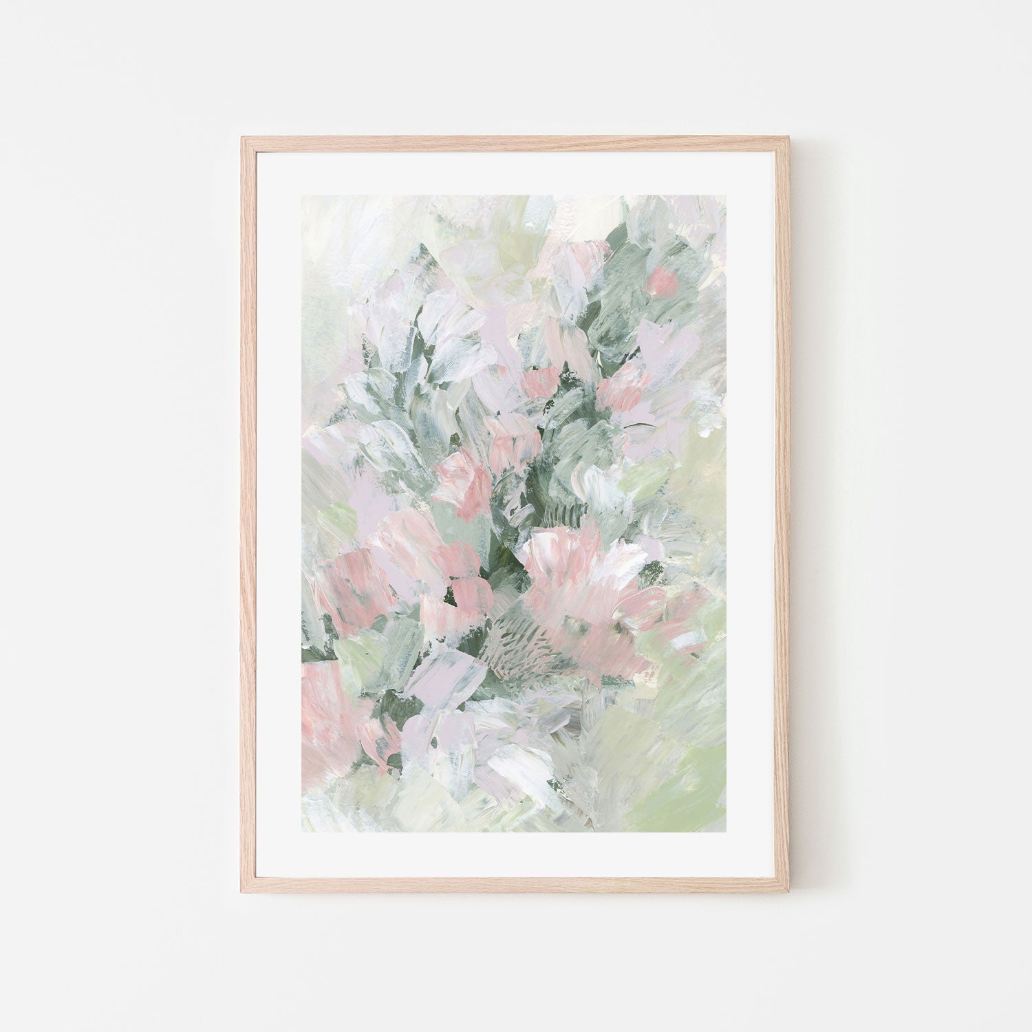 wall-art-print-canvas-poster-framed-Floral Assortment In Pastel, Style L-by-Emily Wood-Gioia Wall Art