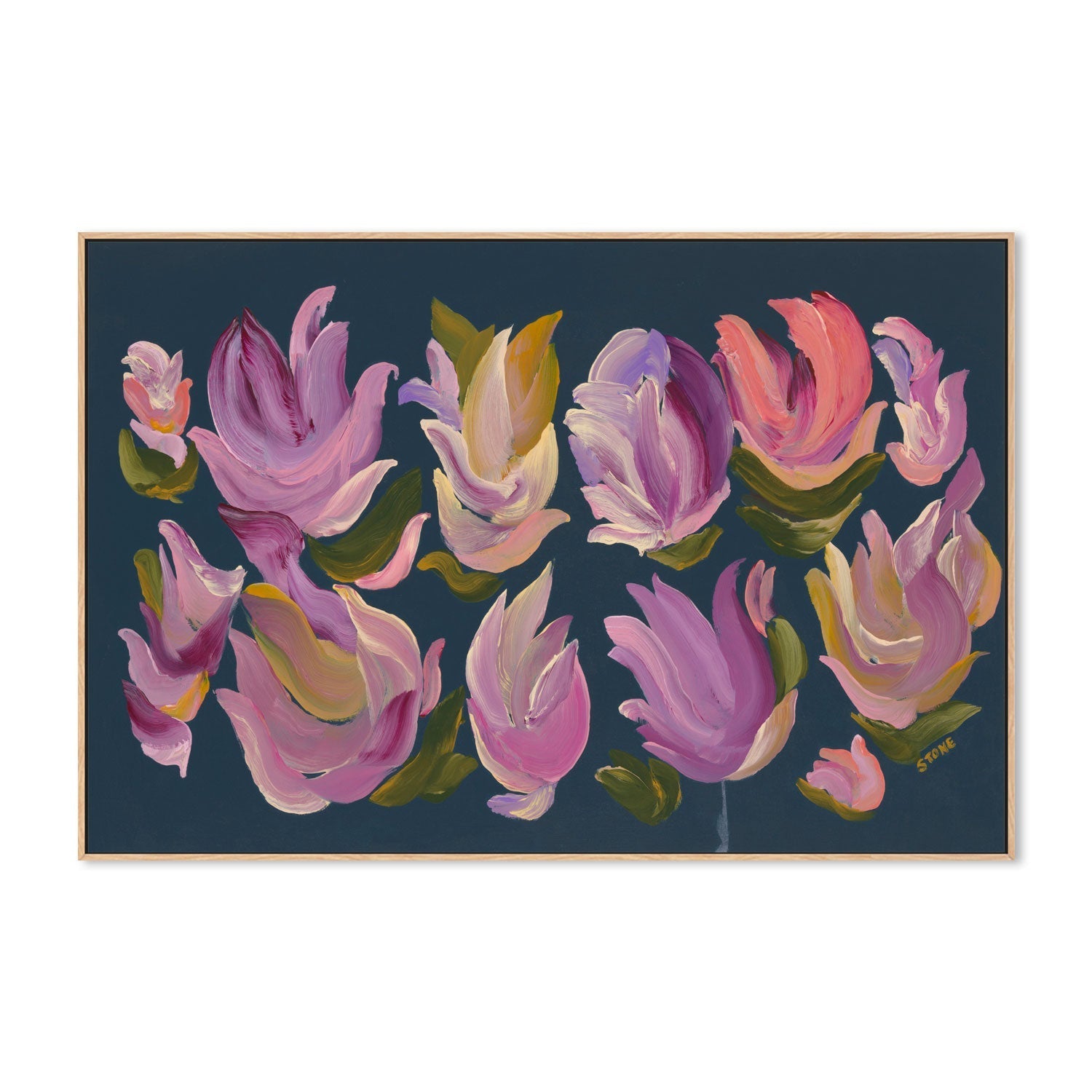 wall-art-print-canvas-poster-framed-Floral Fantasy, Style A , By Belinda Stone-4