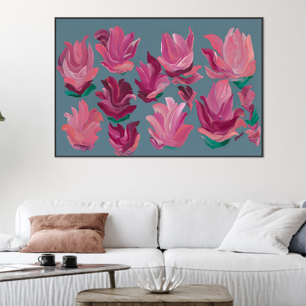 wall-art-print-canvas-poster-framed-Floral Fantasy, Style B , By Belinda Stone-2