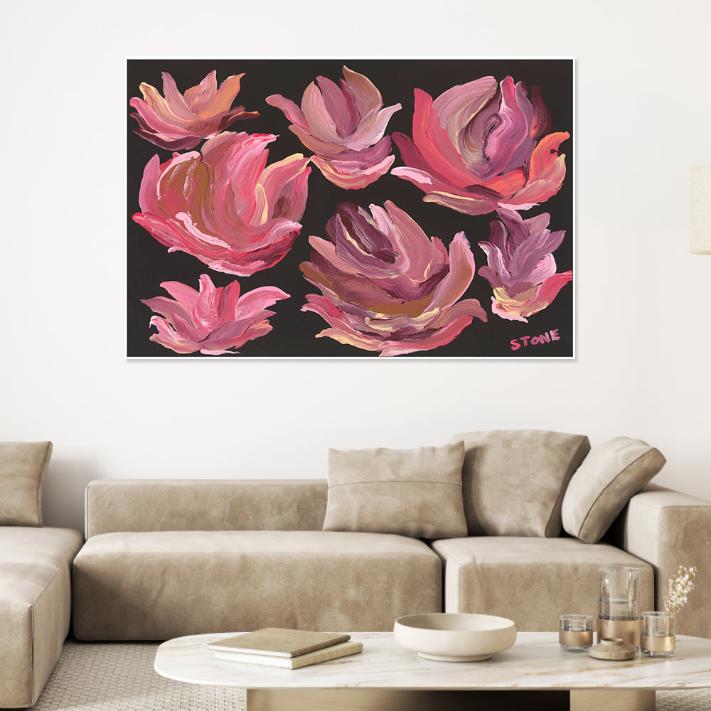 wall-art-print-canvas-poster-framed-Floral Fantasy, Style C , By Belinda Stone-2