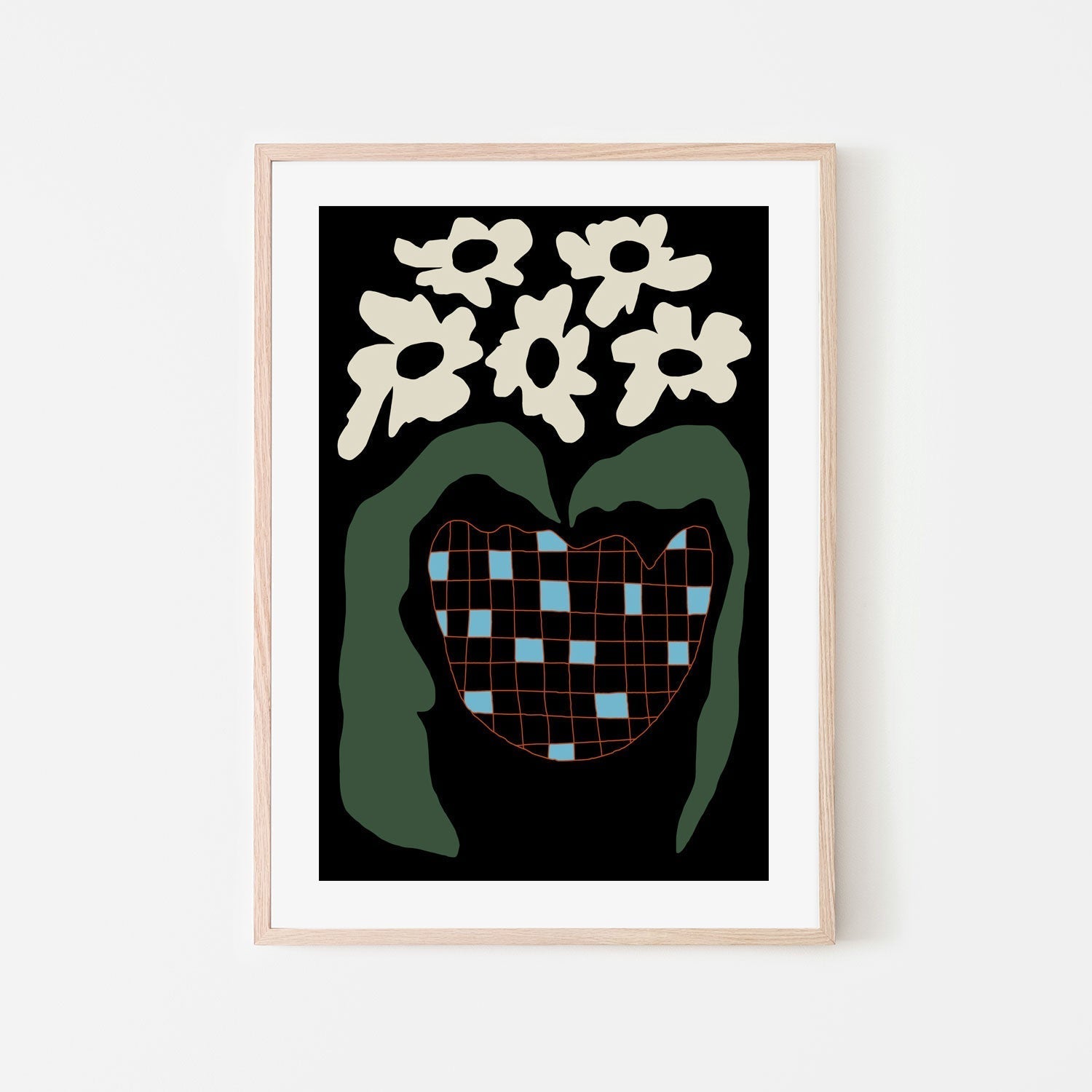 wall-art-print-canvas-poster-framed-Floral Fun Night , By Miho Art Studio , By Miho Art Studio-6