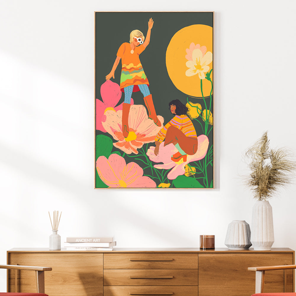 wall-art-print-canvas-poster-framed-Floral Home , By Gigi Rosado-GIOIA-WALL-ART