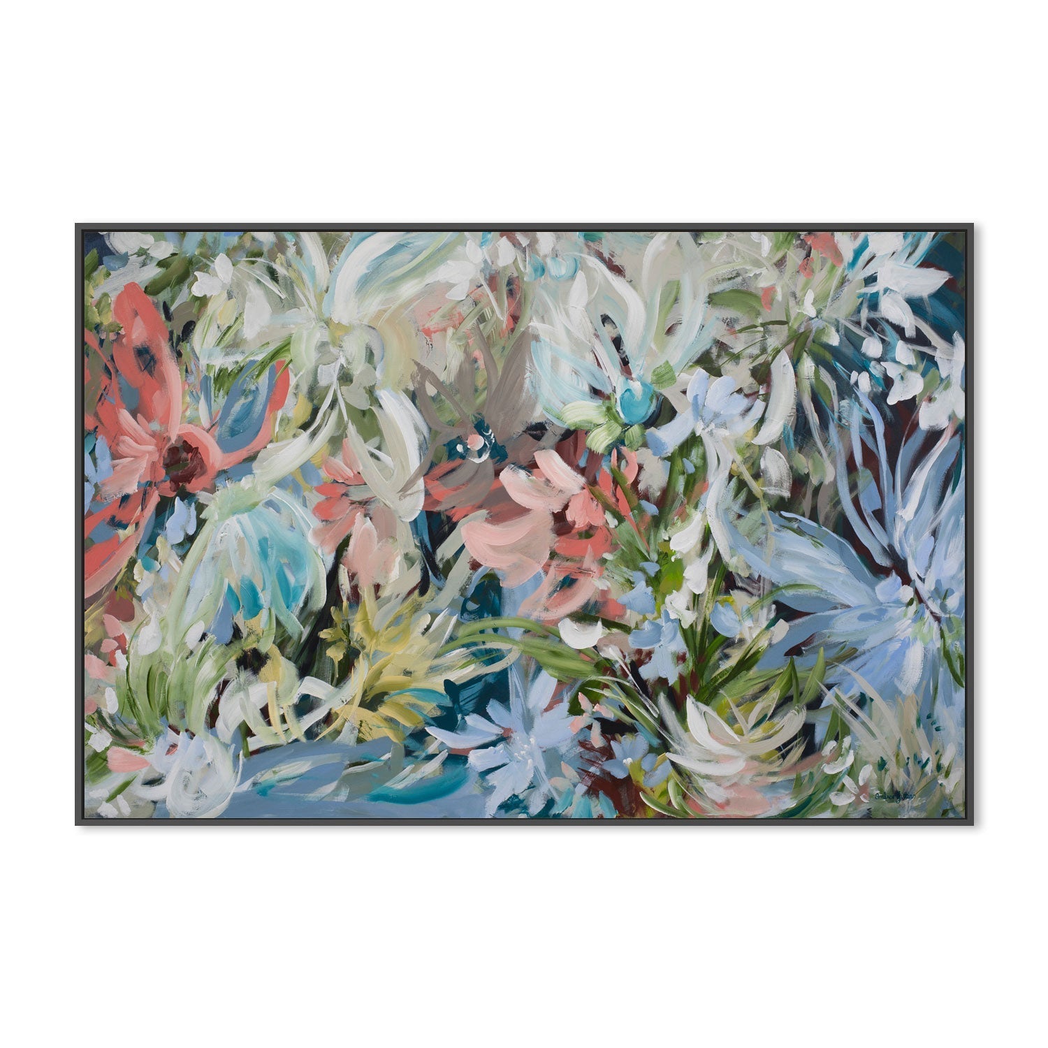 wall-art-print-canvas-poster-framed-Floral Radiance , By Amber Gittins-3