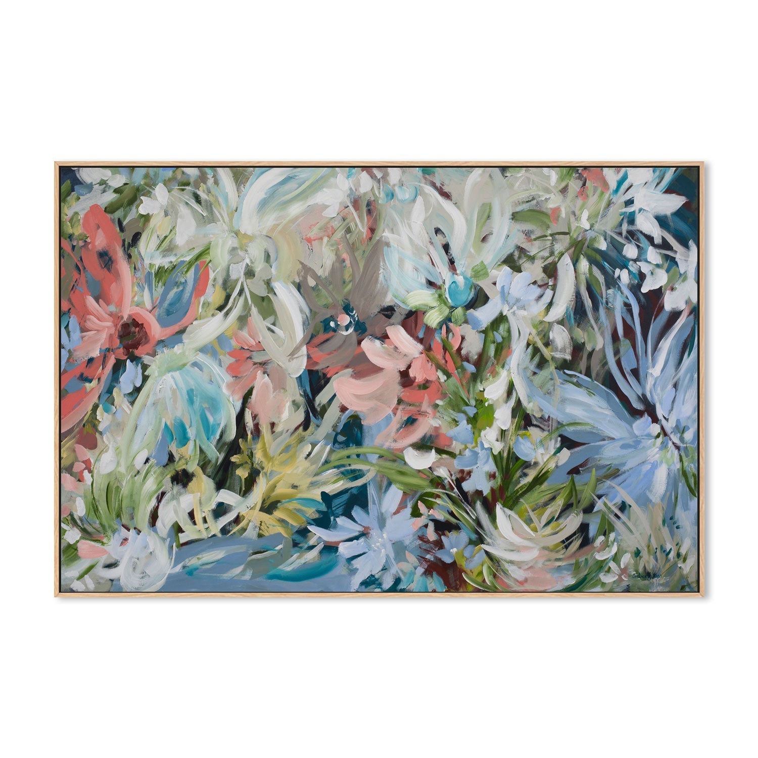 wall-art-print-canvas-poster-framed-Floral Radiance , By Amber Gittins-4