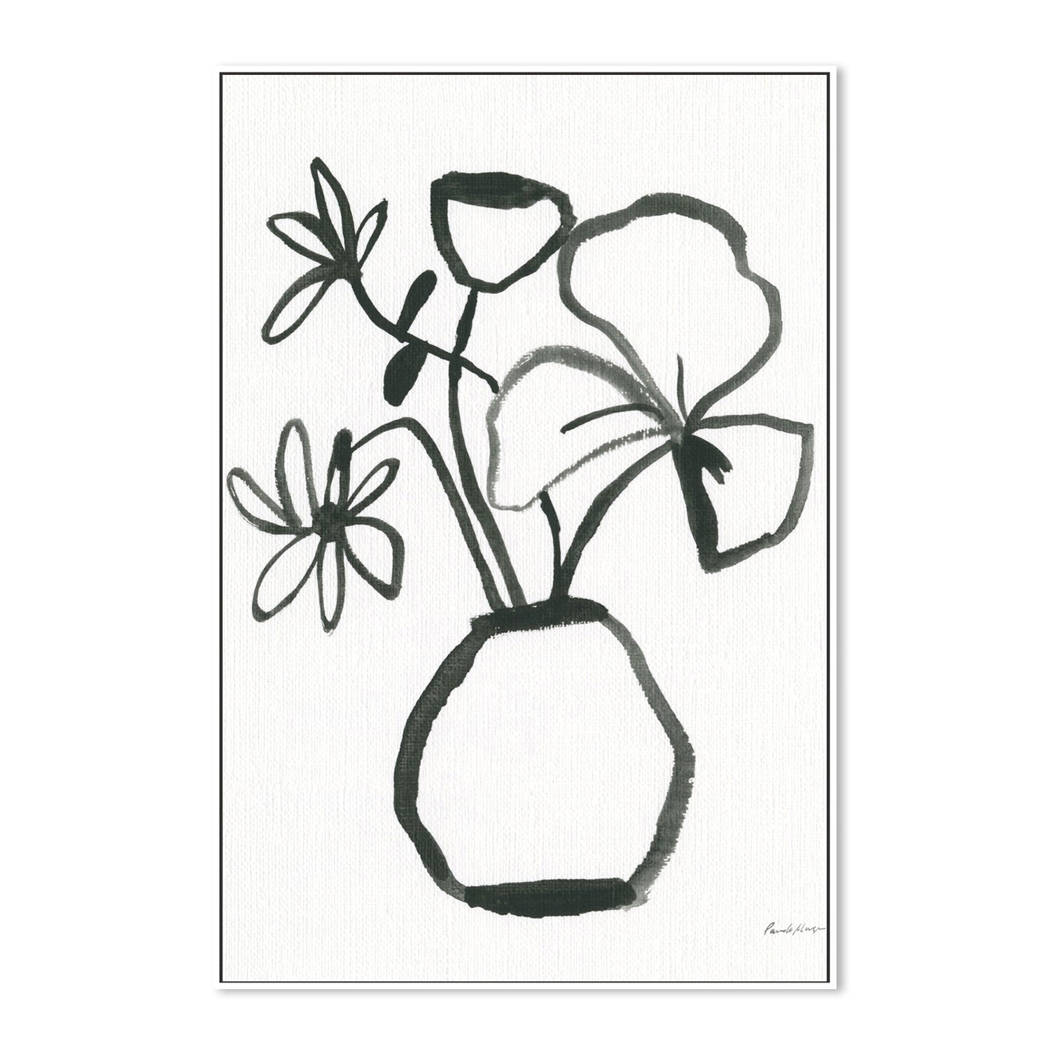 wall-art-print-canvas-poster-framed-Floral Sketch, Style B-by-Pamela Munger-Gioia Wall Art